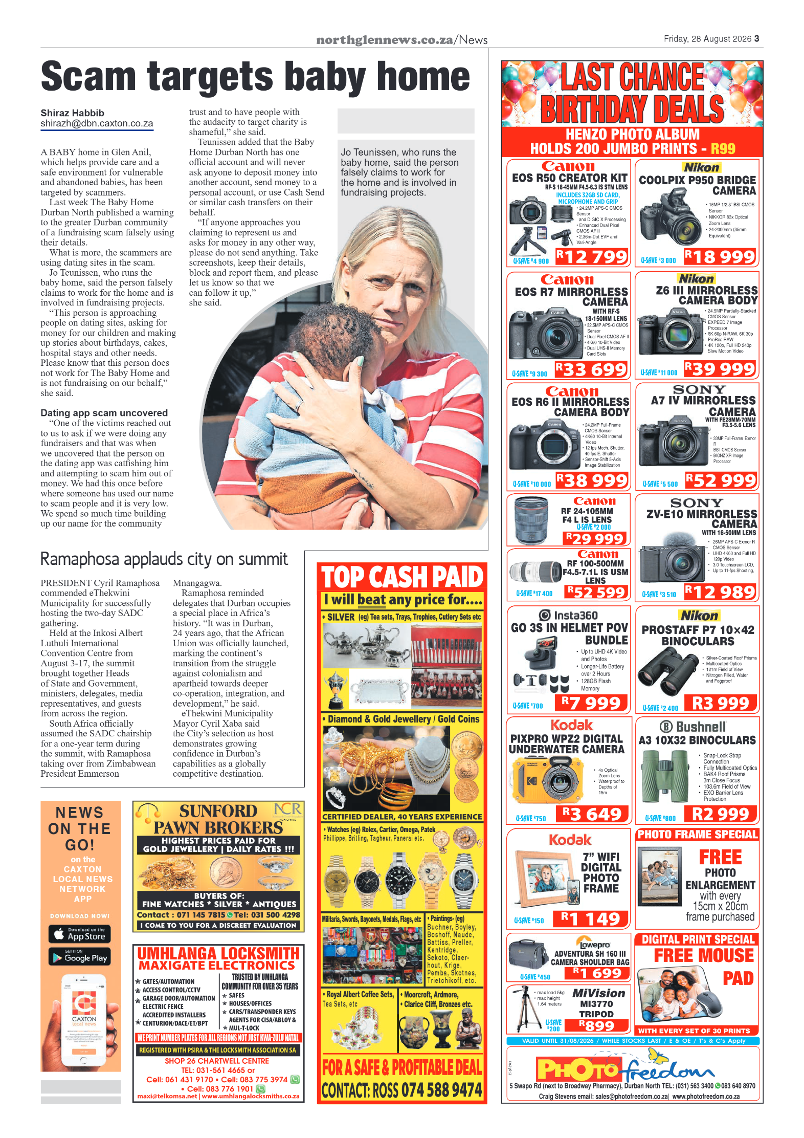 Northglen News 28 August 2026 page 3