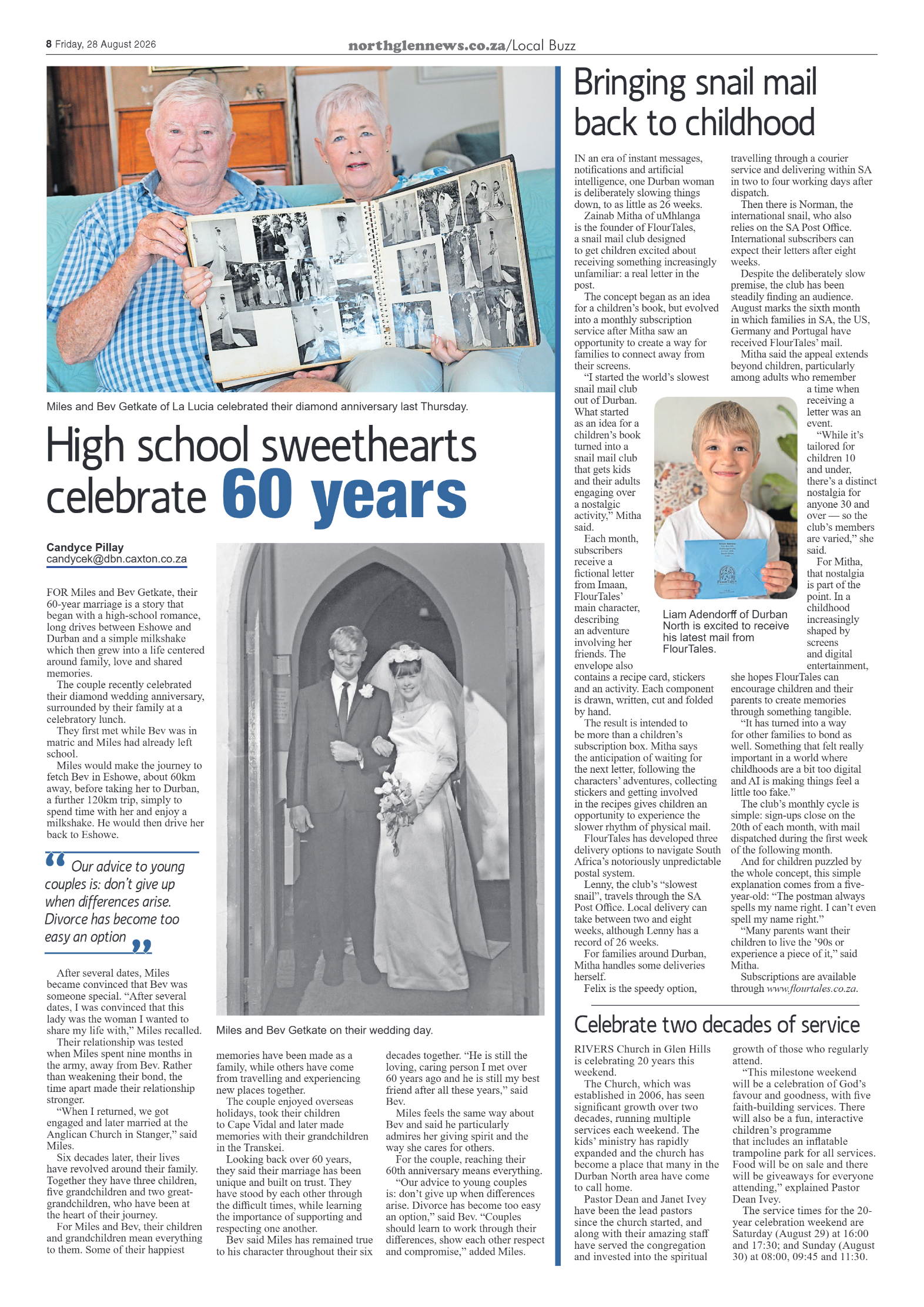 Northglen News 28 August 2026 page 8