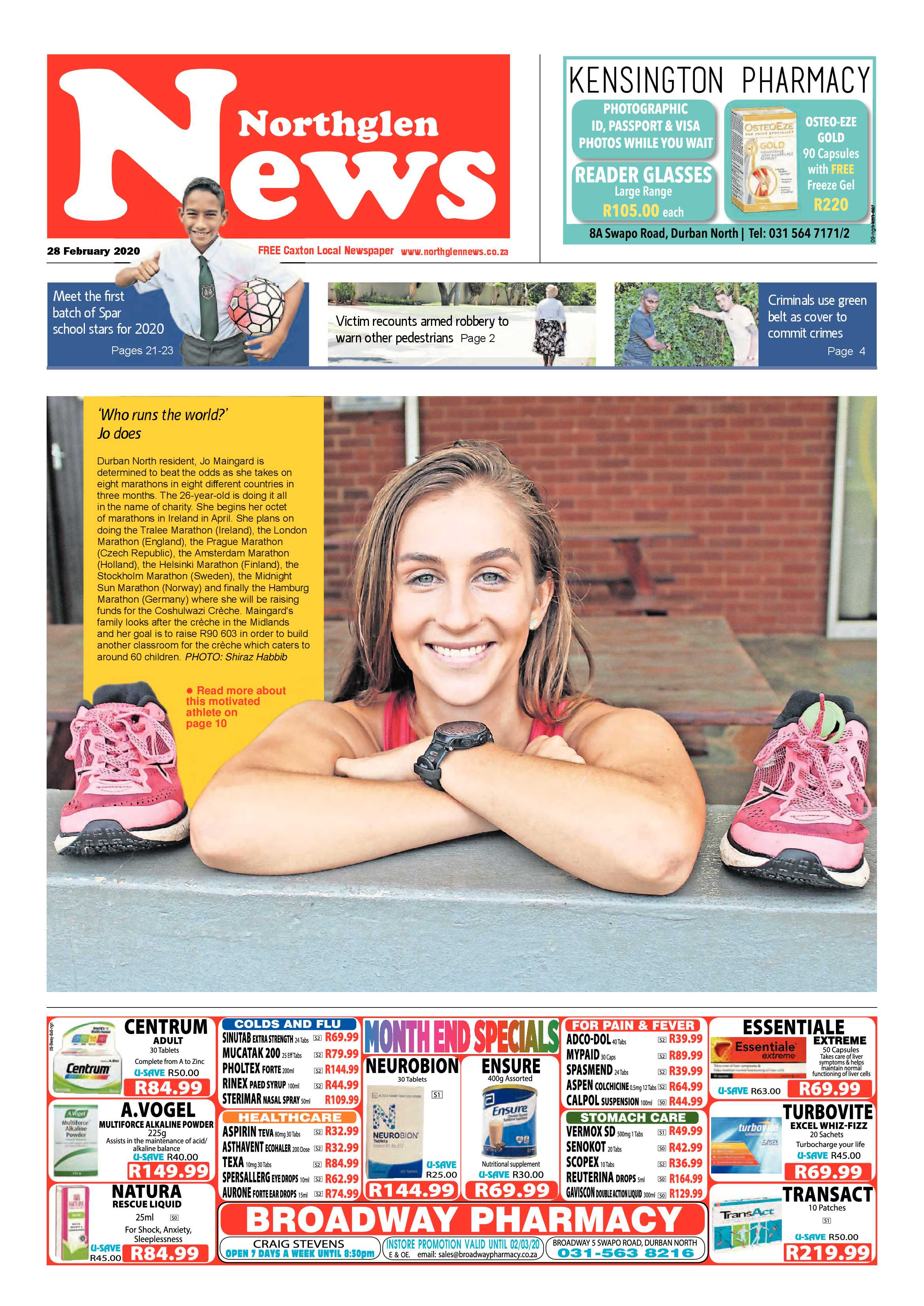 Northglen News 28 February 2020 page 1