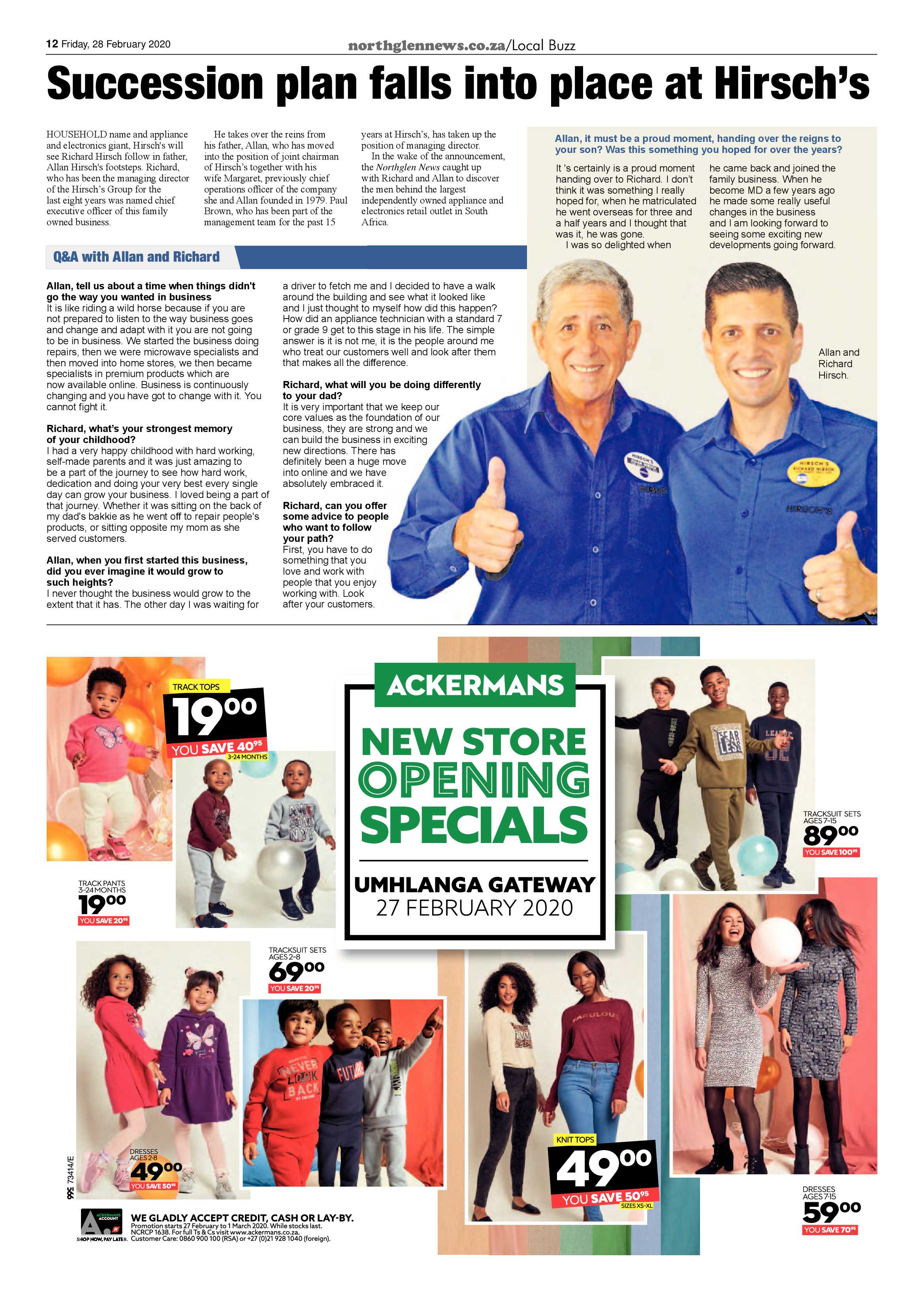 Northglen News 28 February 2020 page 12
