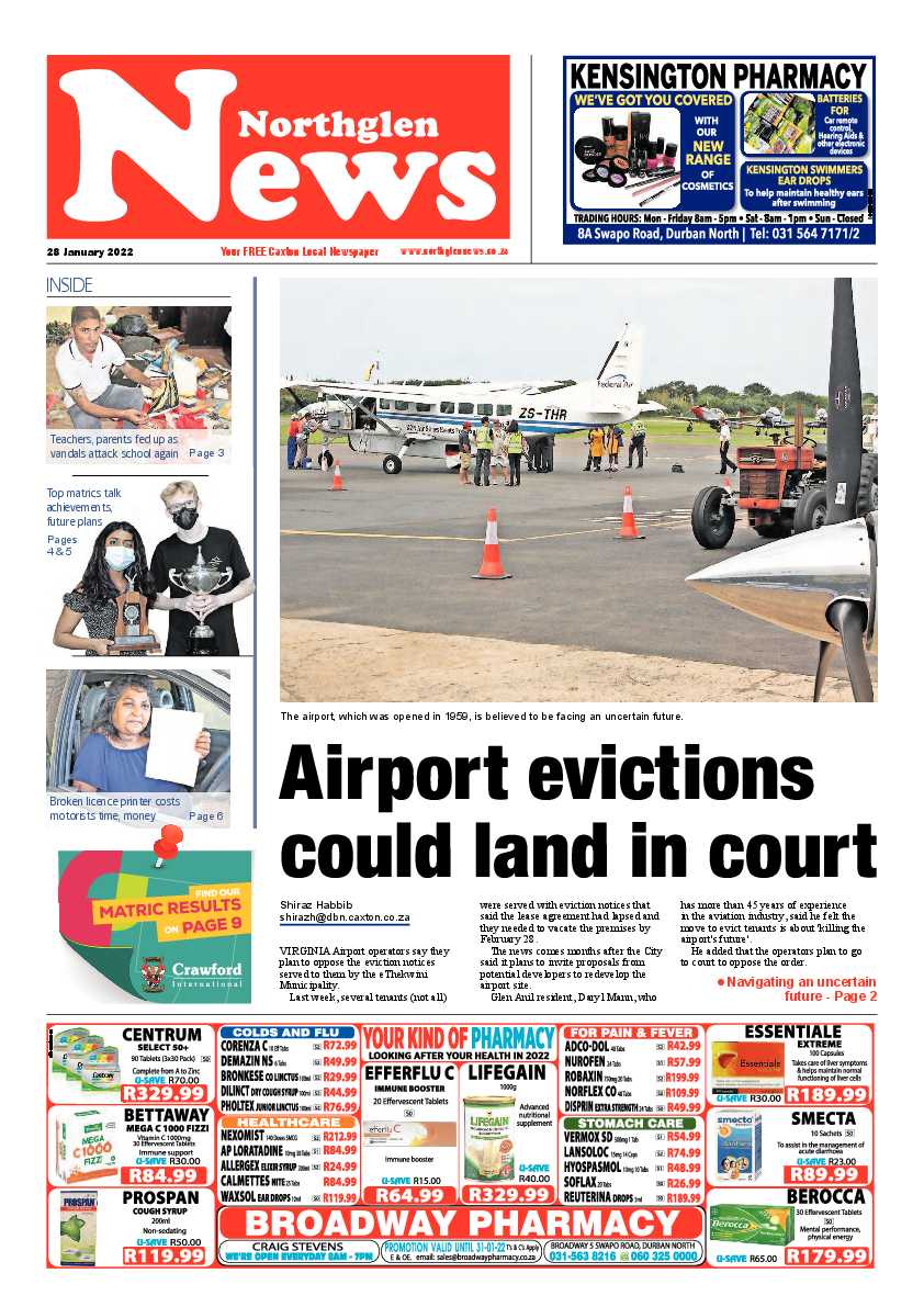 Northglen News 28 January 2022 page 1