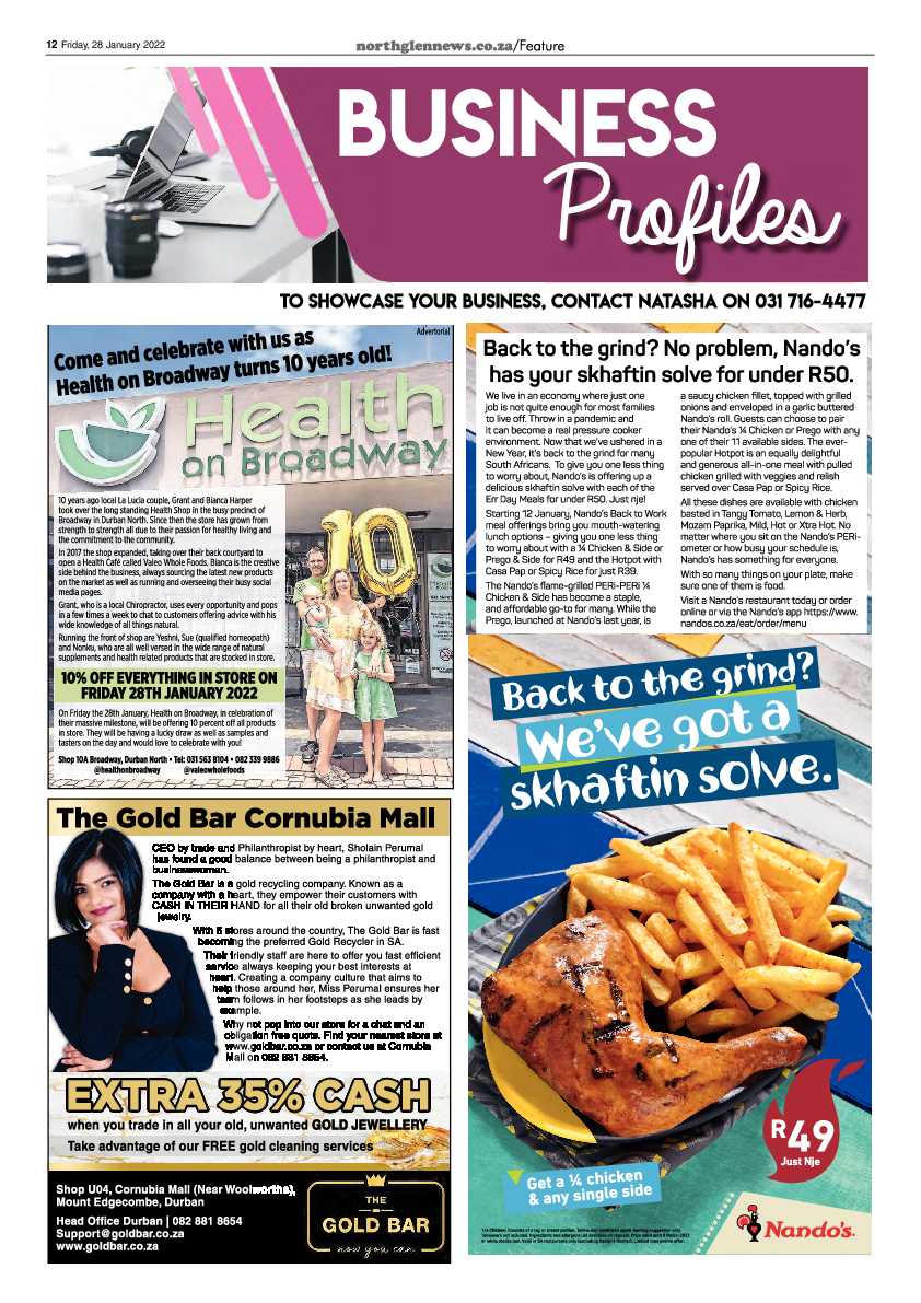 Northglen News 28 January 2022 page 12