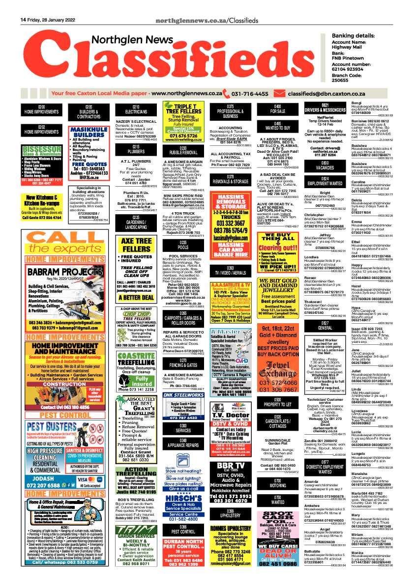 Northglen News 28 January 2022 page 14