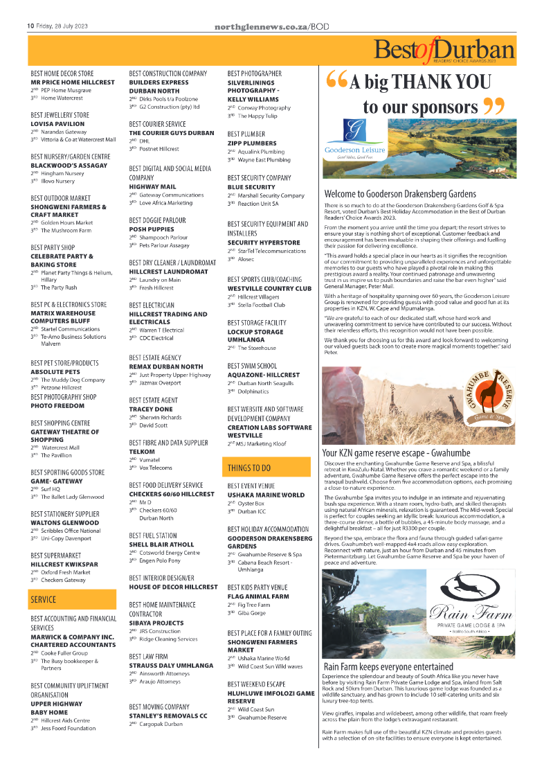Northglen News 28 July 2023 page 10