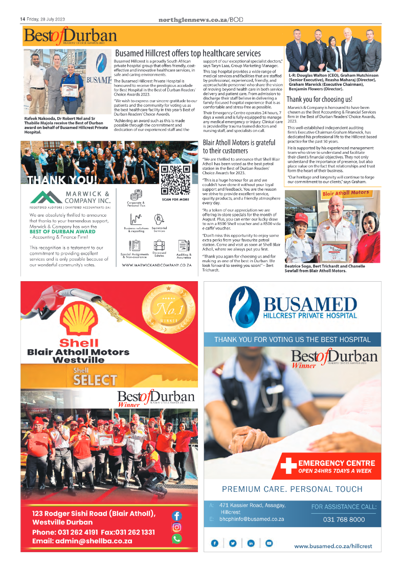 Northglen News 28 July 2023 page 14