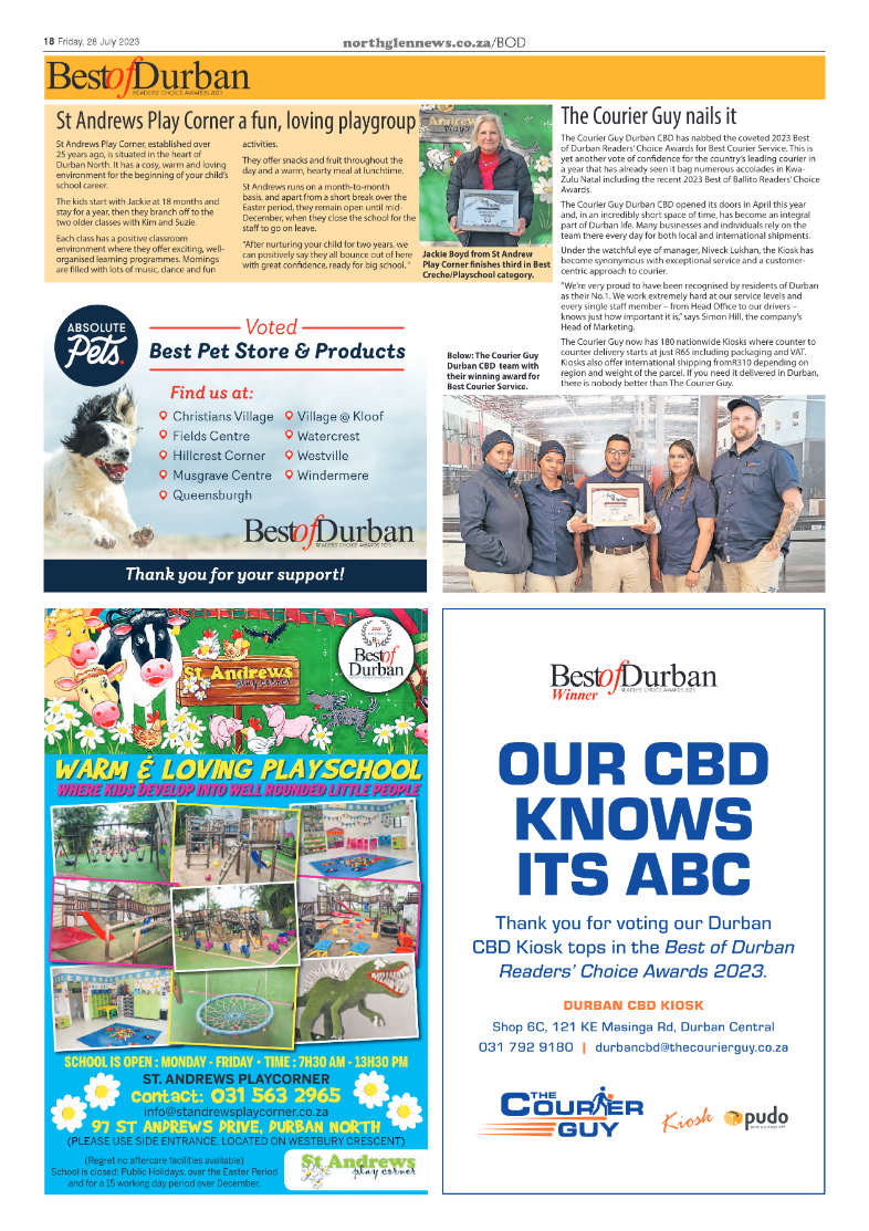 Northglen News 28 July 2023 page 18