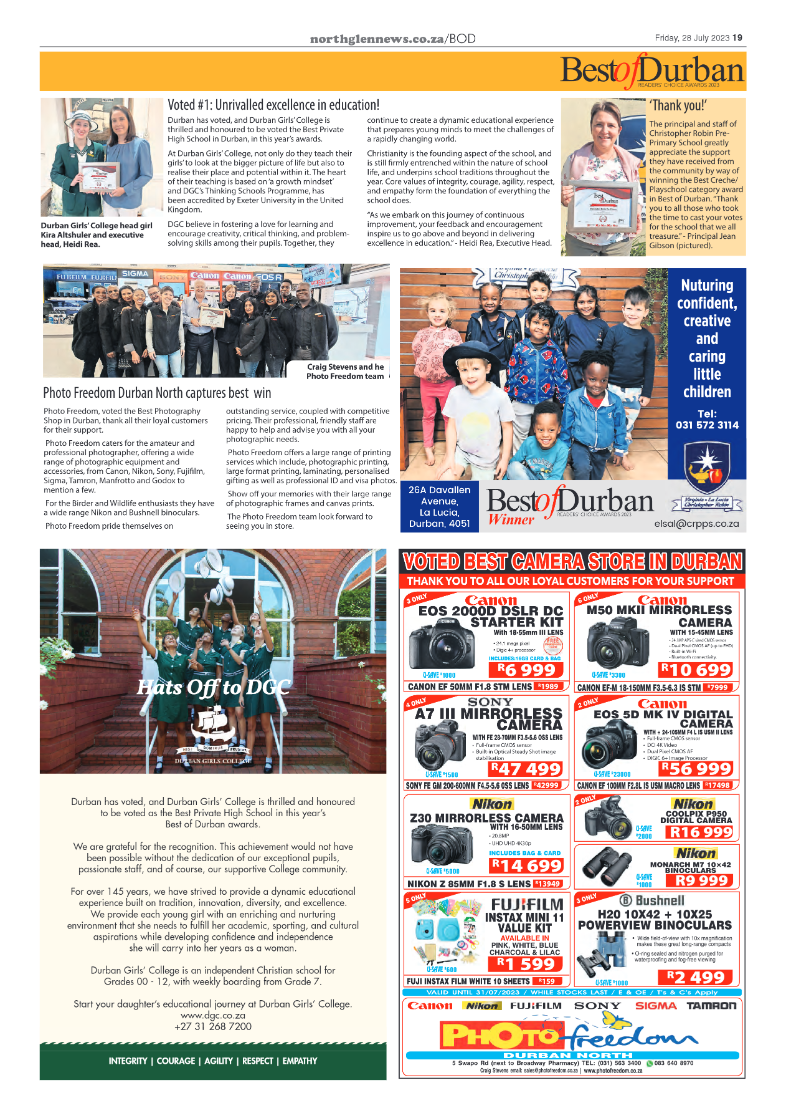 Northglen News 28 July 2023 page 19