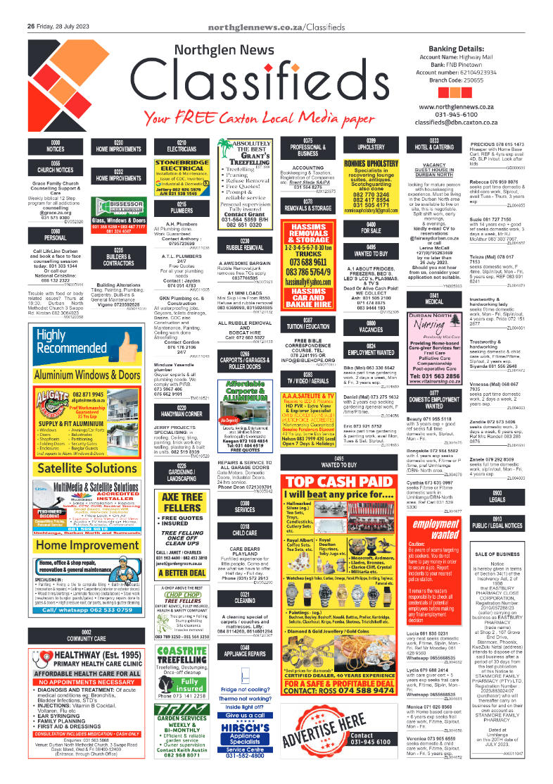 Northglen News 28 July 2023 page 26