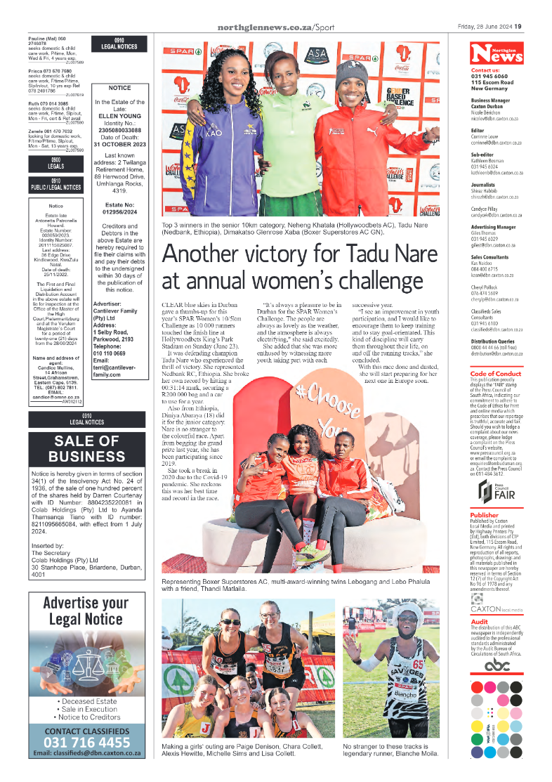 Northglen News 28 June 2024 page 19