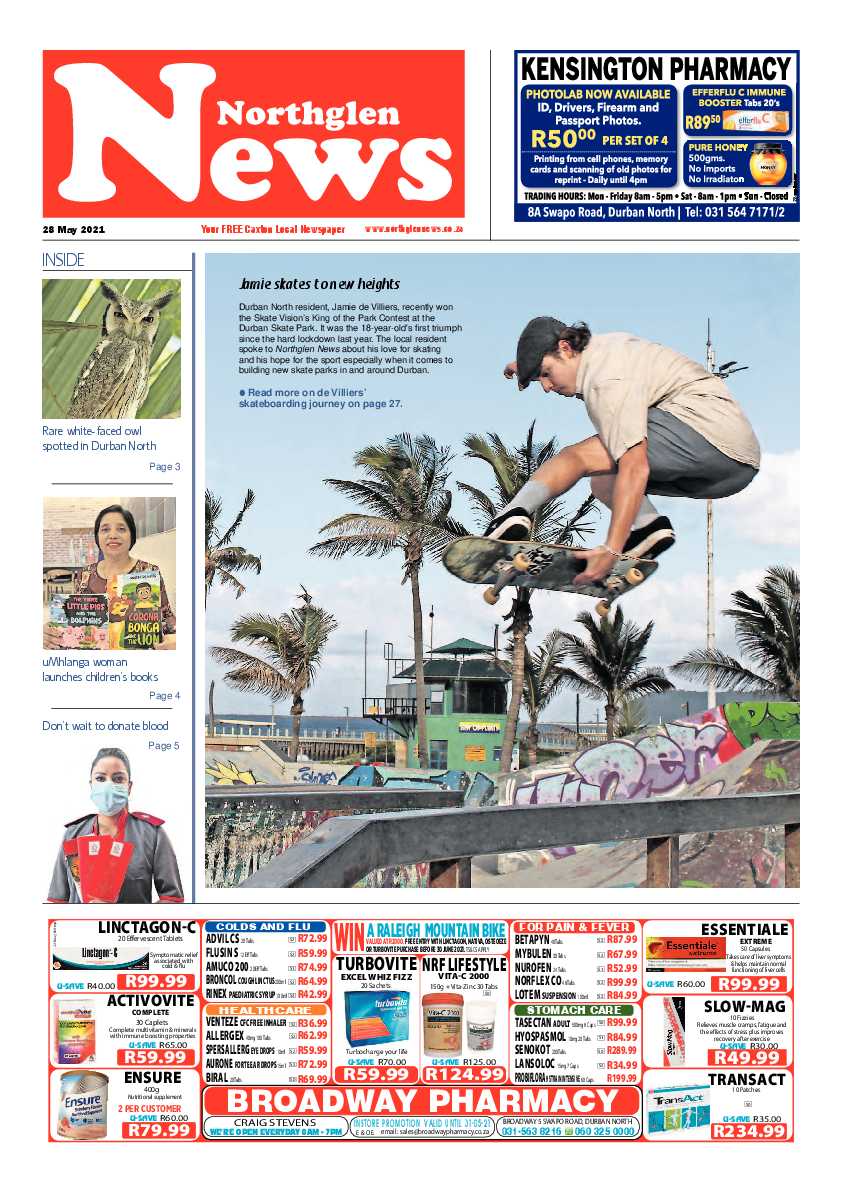 Northglen News 28 May 2021 page 1