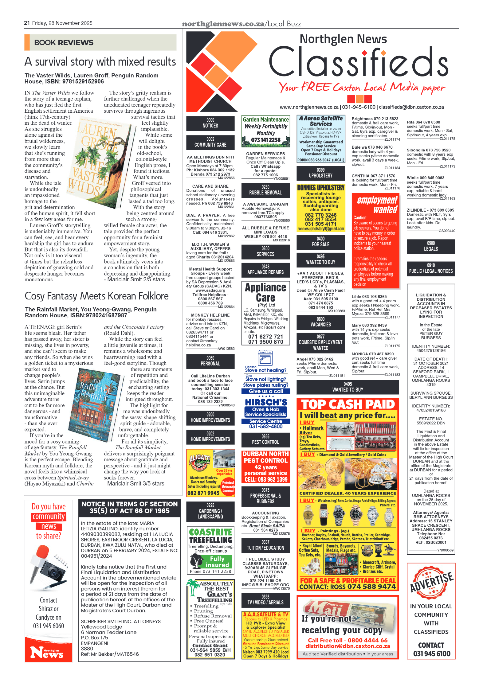 Northglen News 28 November 2025 page 23
