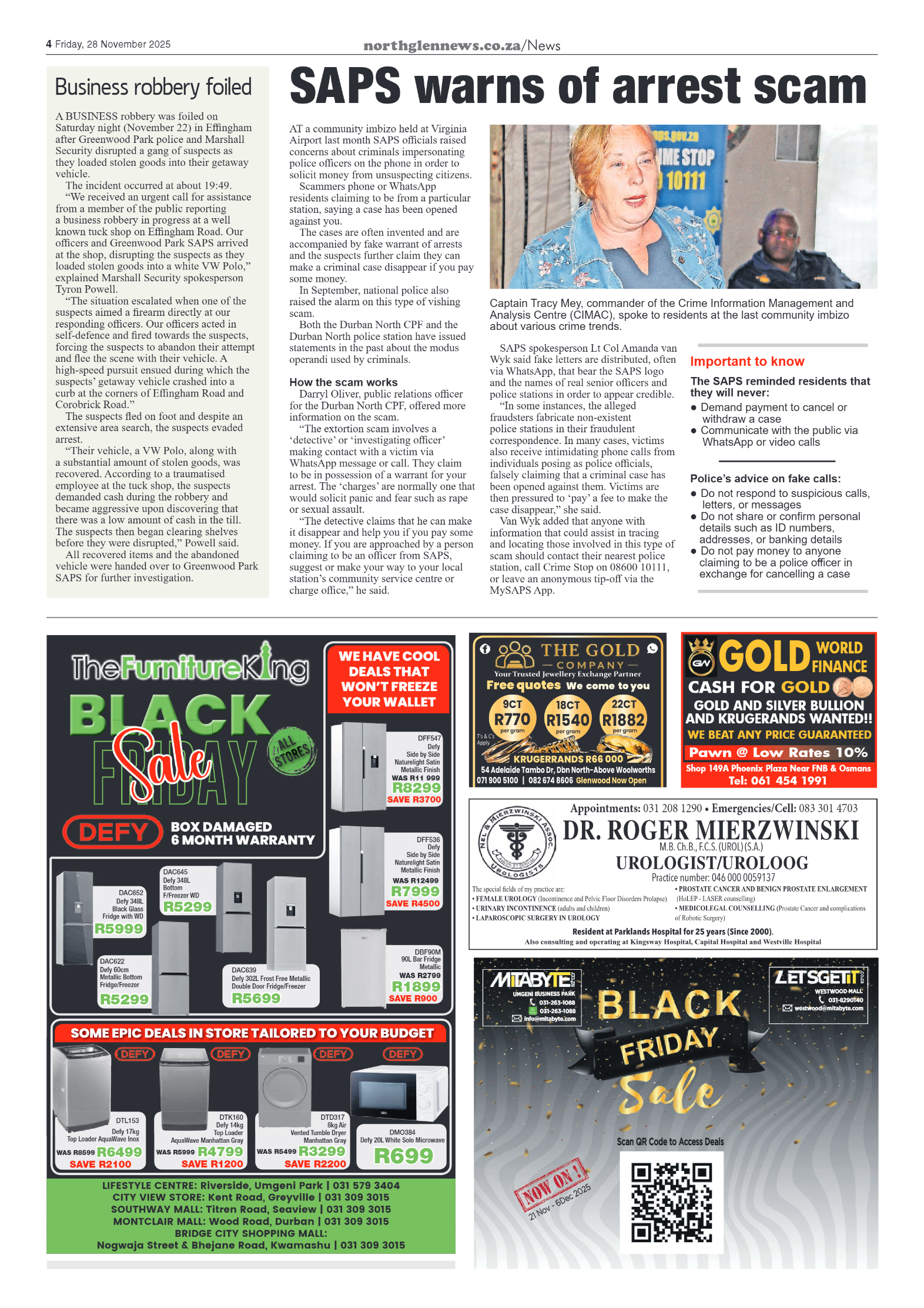 Northglen News 28 November 2025 page 6