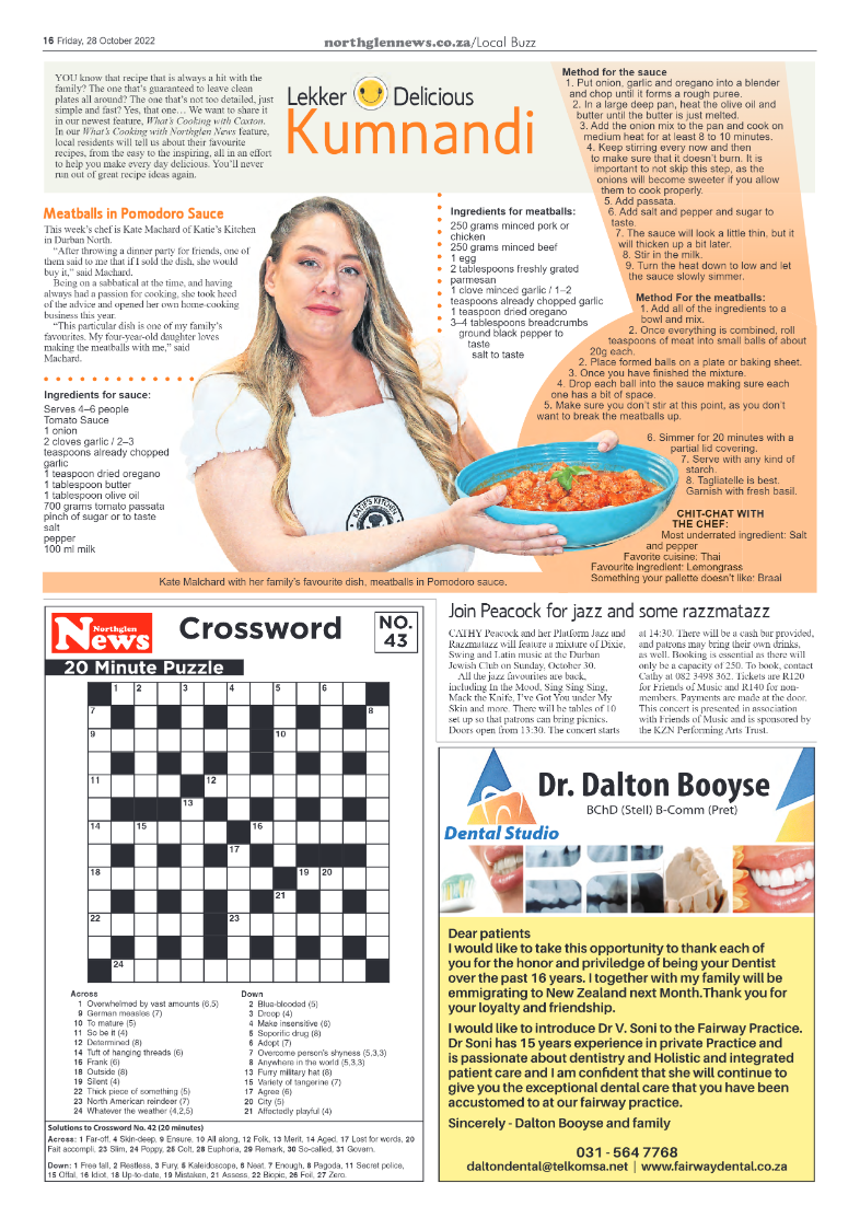 Northglen News 28 October 2022 page 16