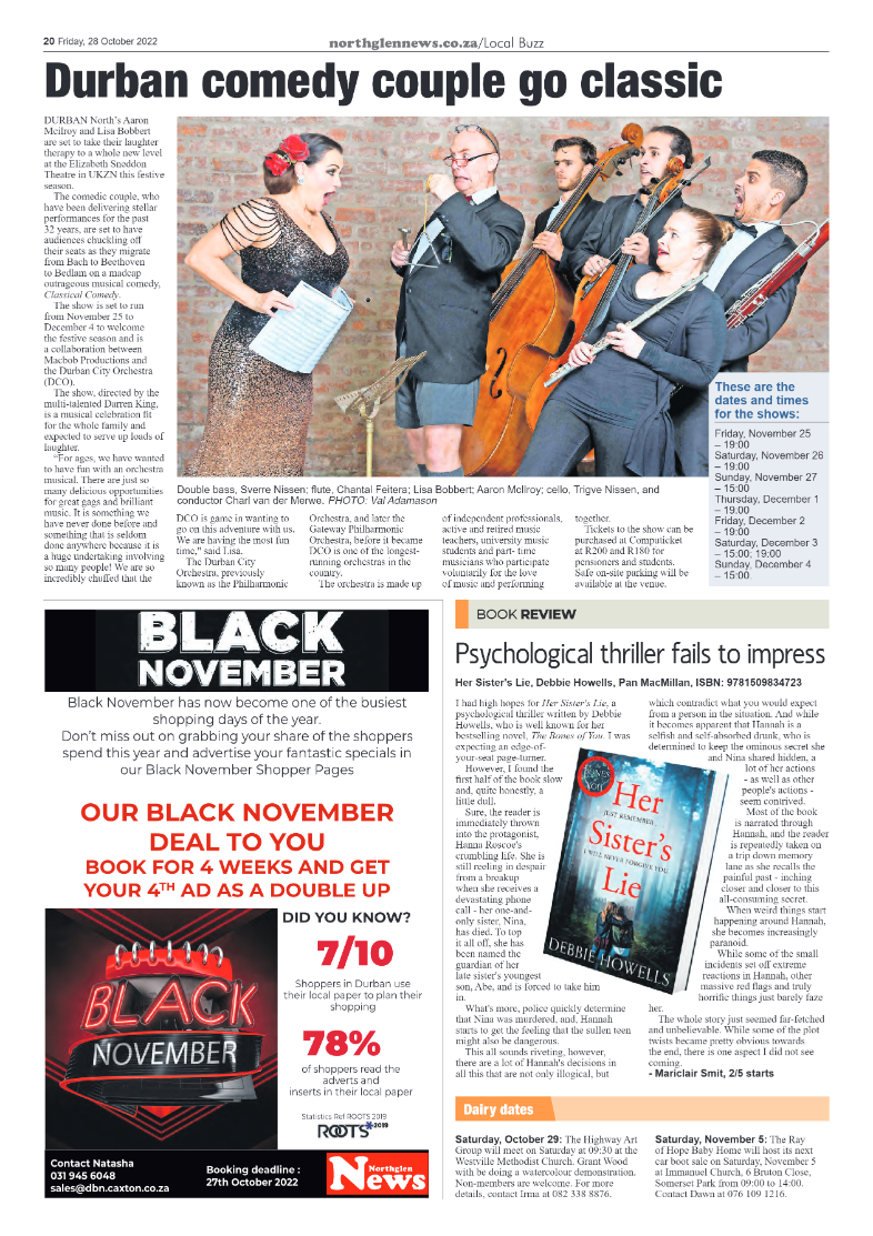 Northglen News 28 October 2022 page 20