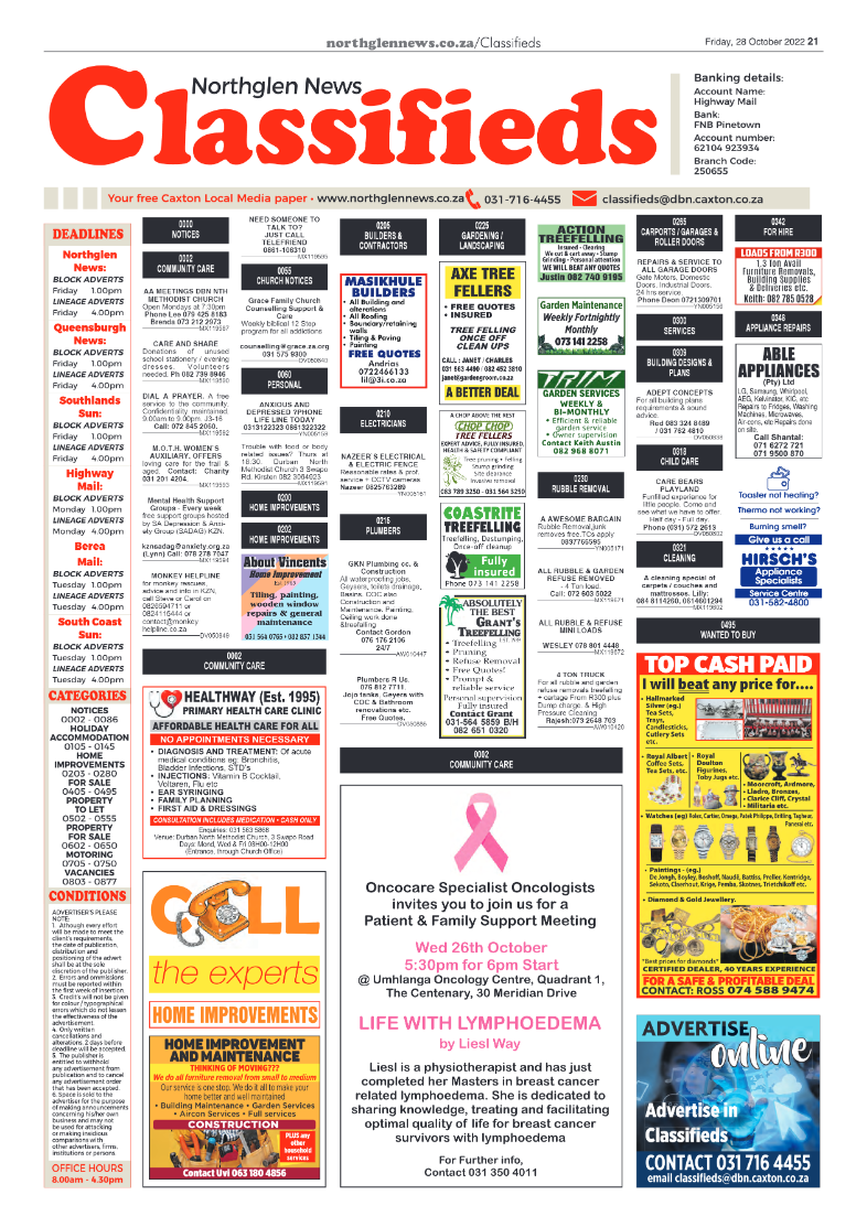 Northglen News 28 October 2022 page 21