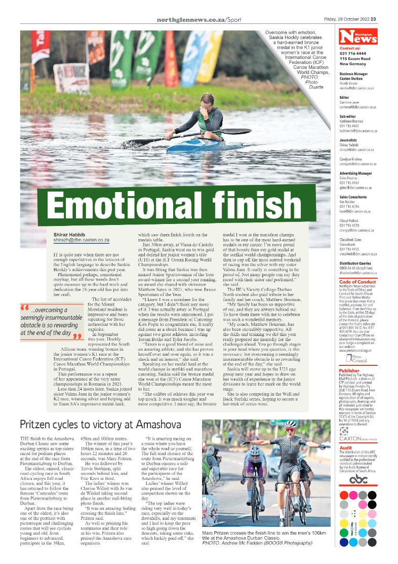 Northglen News 28 October 2022 page 23