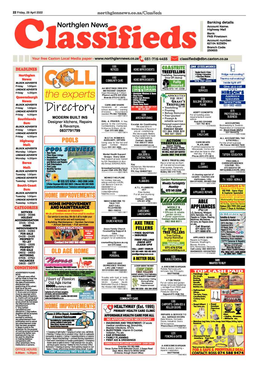 Northglen News 29 April 2022 page 22