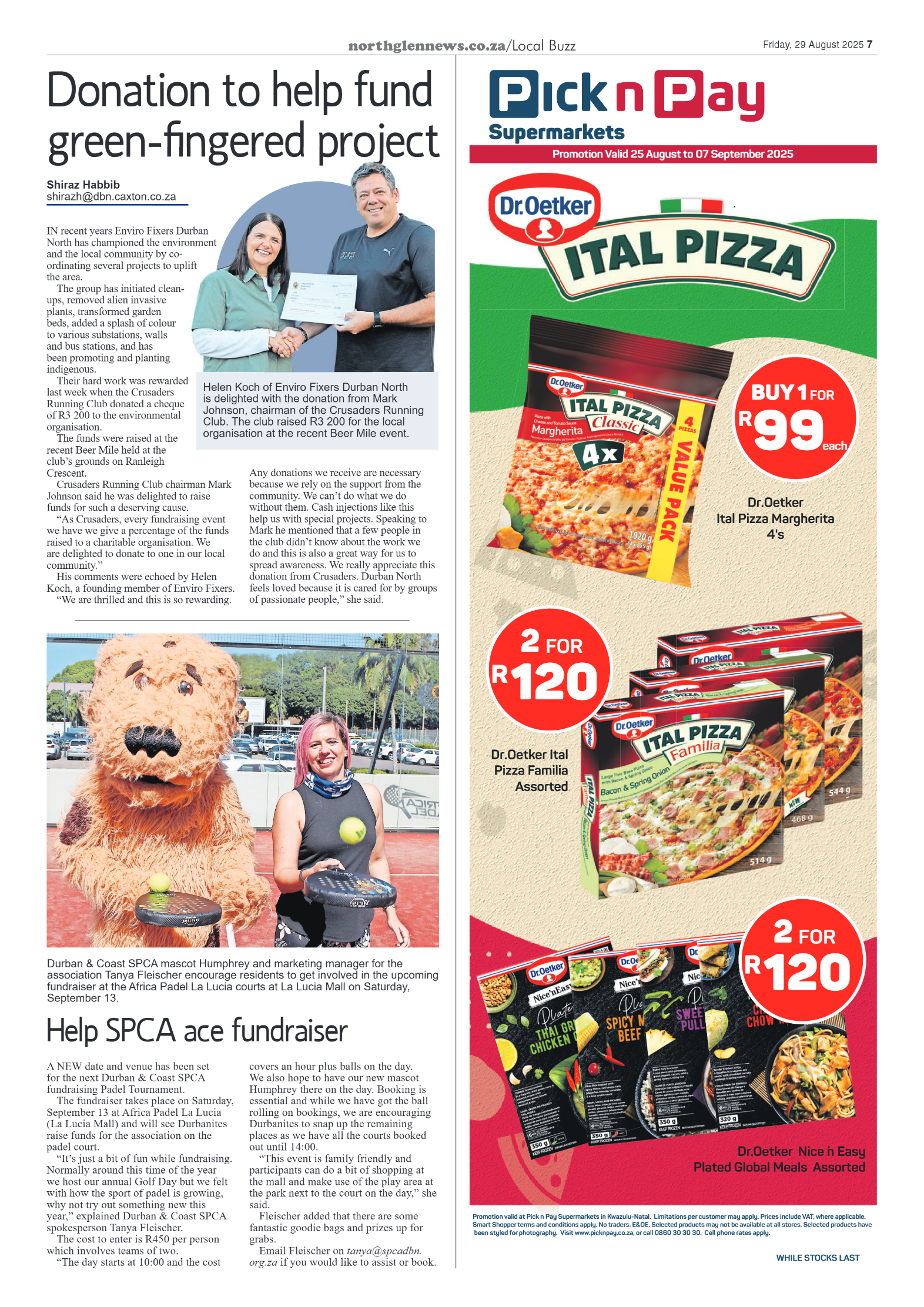 Northglen News 29 August 2025 page 7