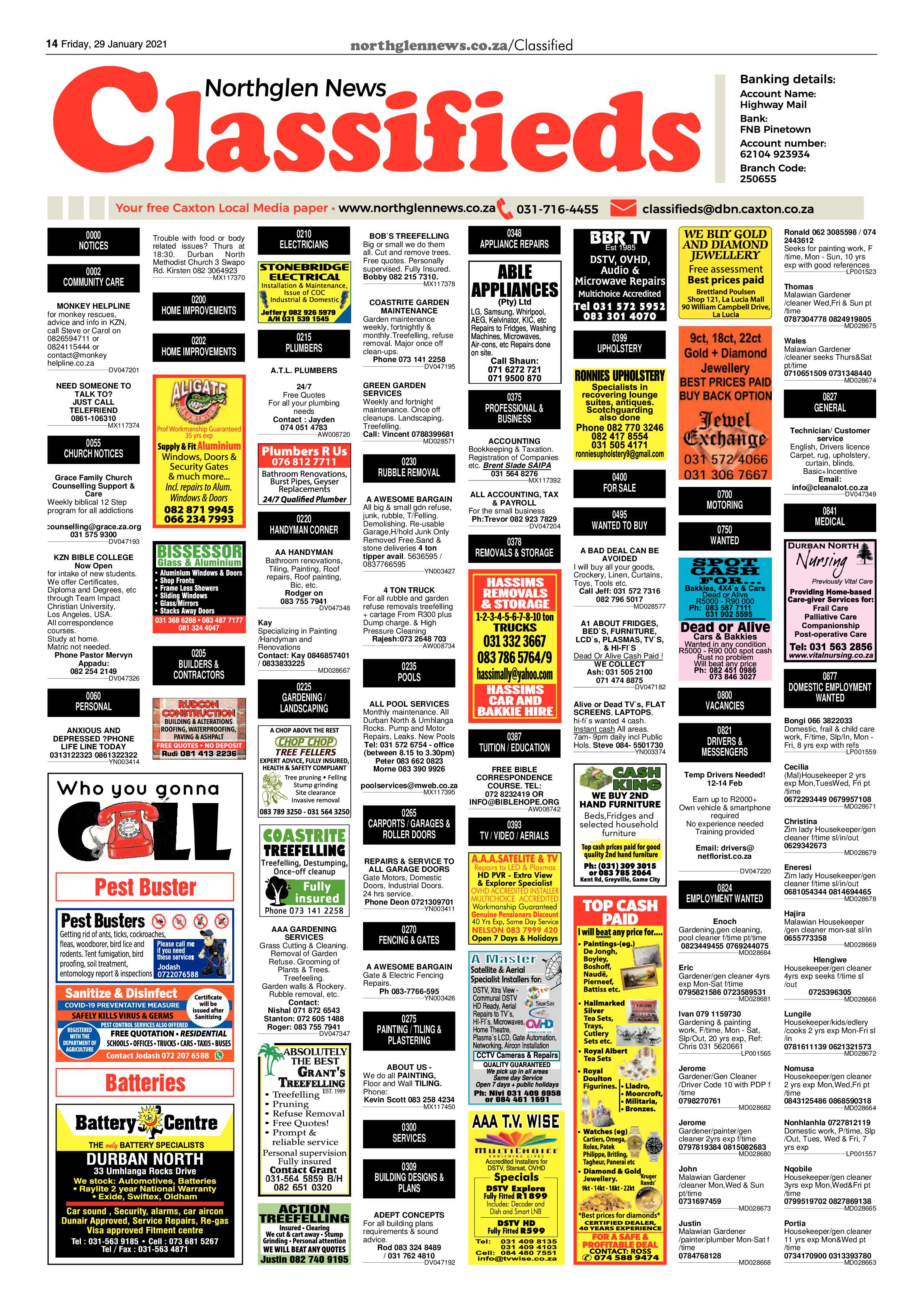 Northglen News 29 January 2021 page 14