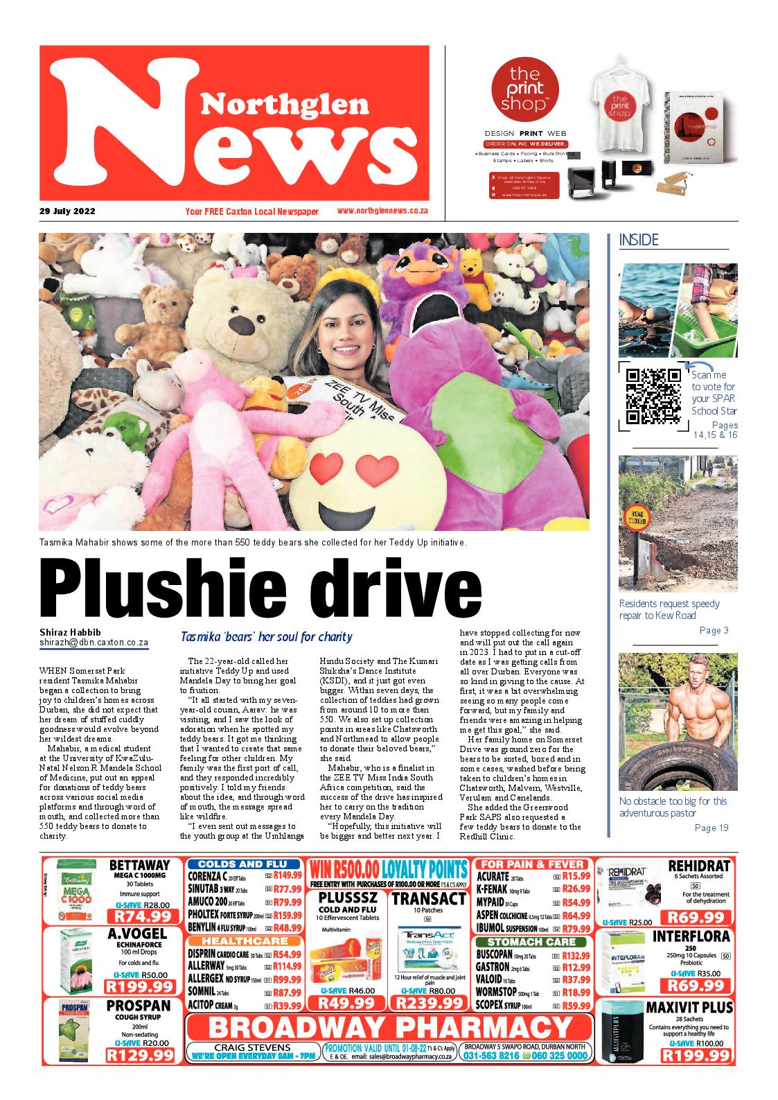 Northglen News 29 July 2022 page 1