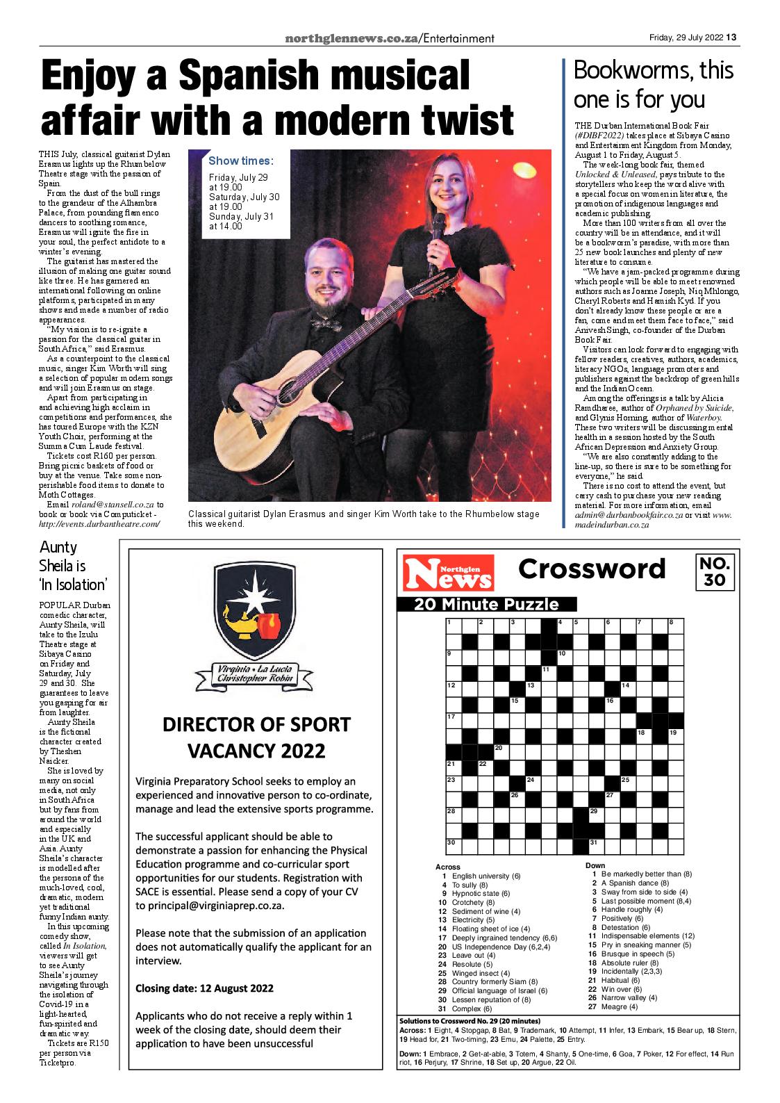 Northglen News 29 July 2022 page 13