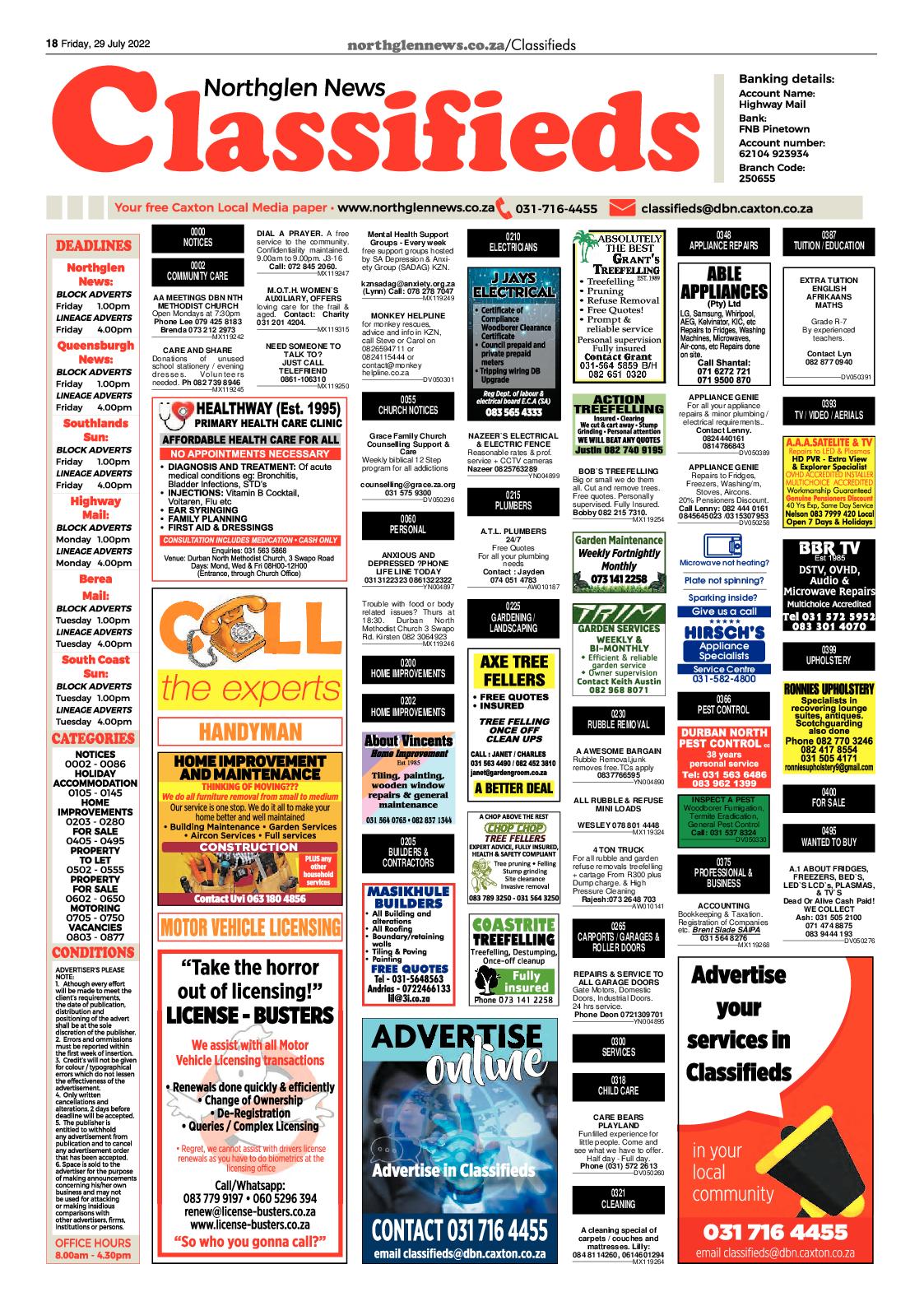 Northglen News 29 July 2022 page 18