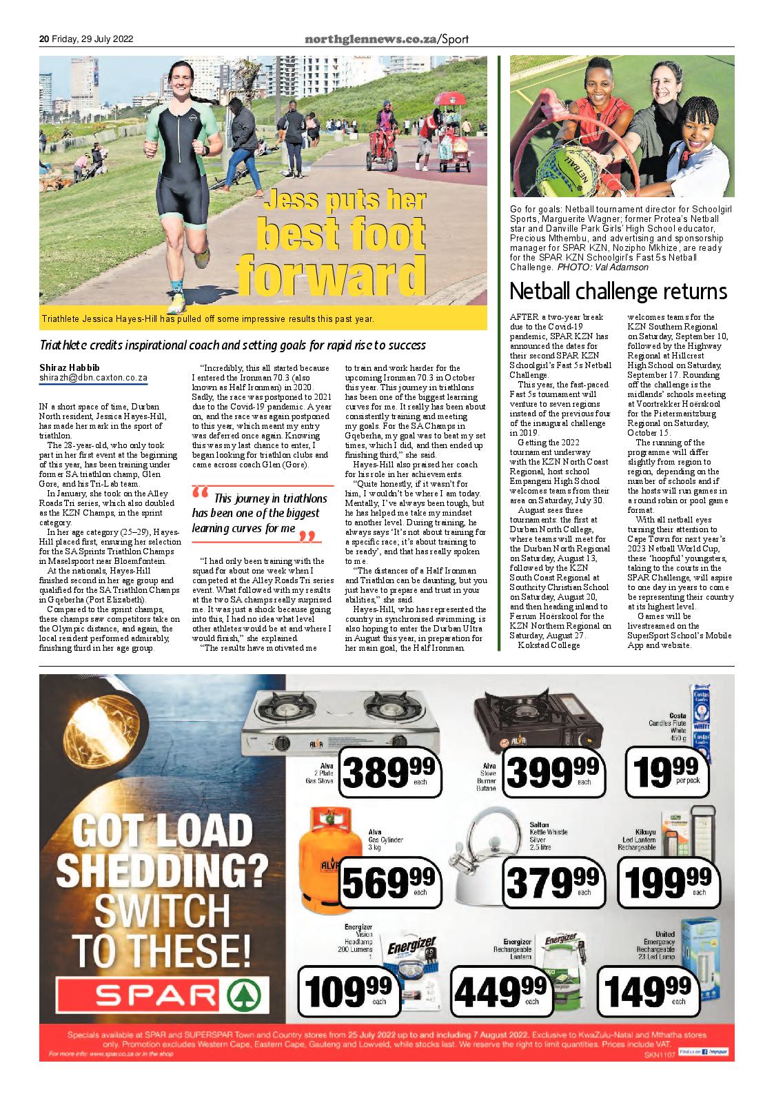 Northglen News 29 July 2022 page 20