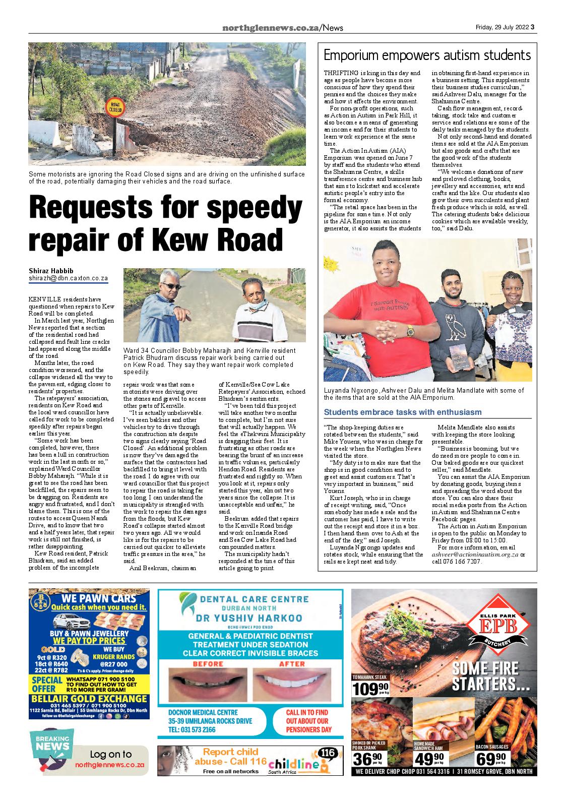 Northglen News 29 July 2022 page 3