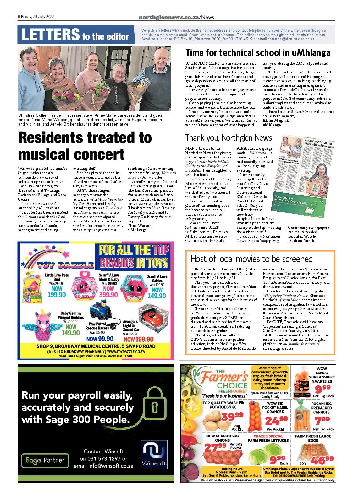Northglen News 29 July 2022 page 6