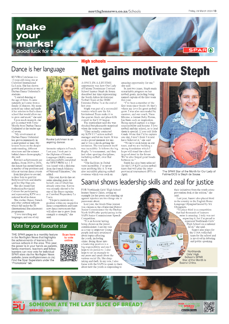Northglen News 29 March 2024 page 13