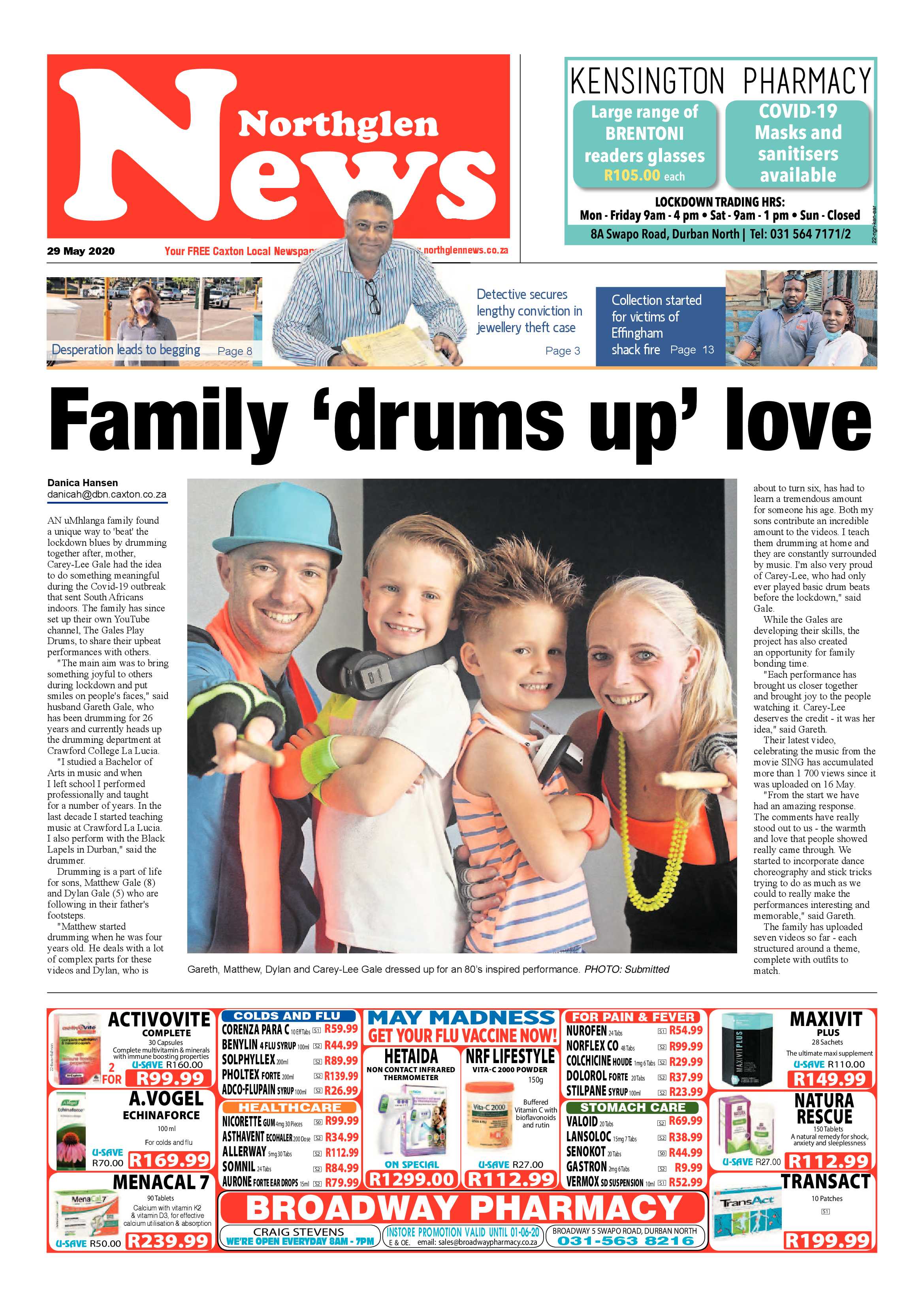 Northglen News 29 May 2020 page 1