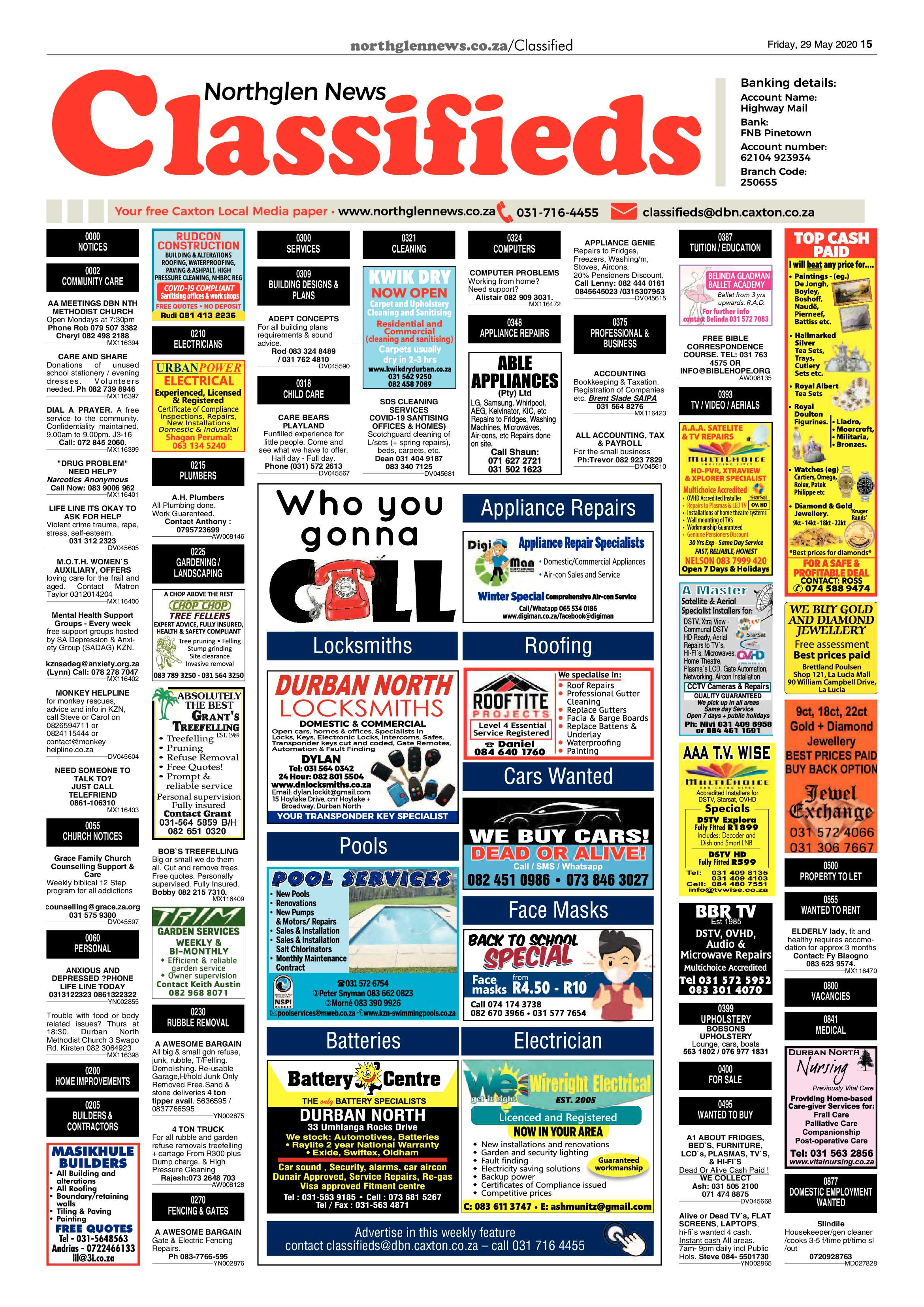 Northglen News 29 May 2020 page 15