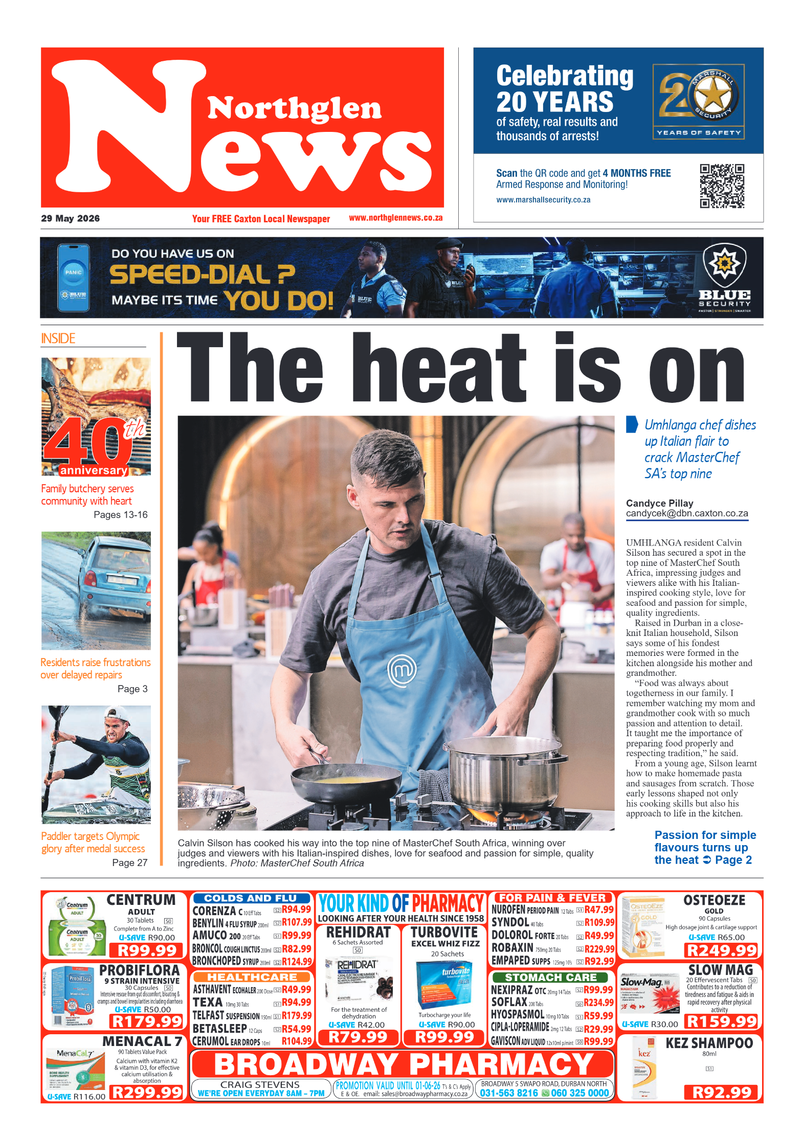 Northglen News 29 May 2026 page 1