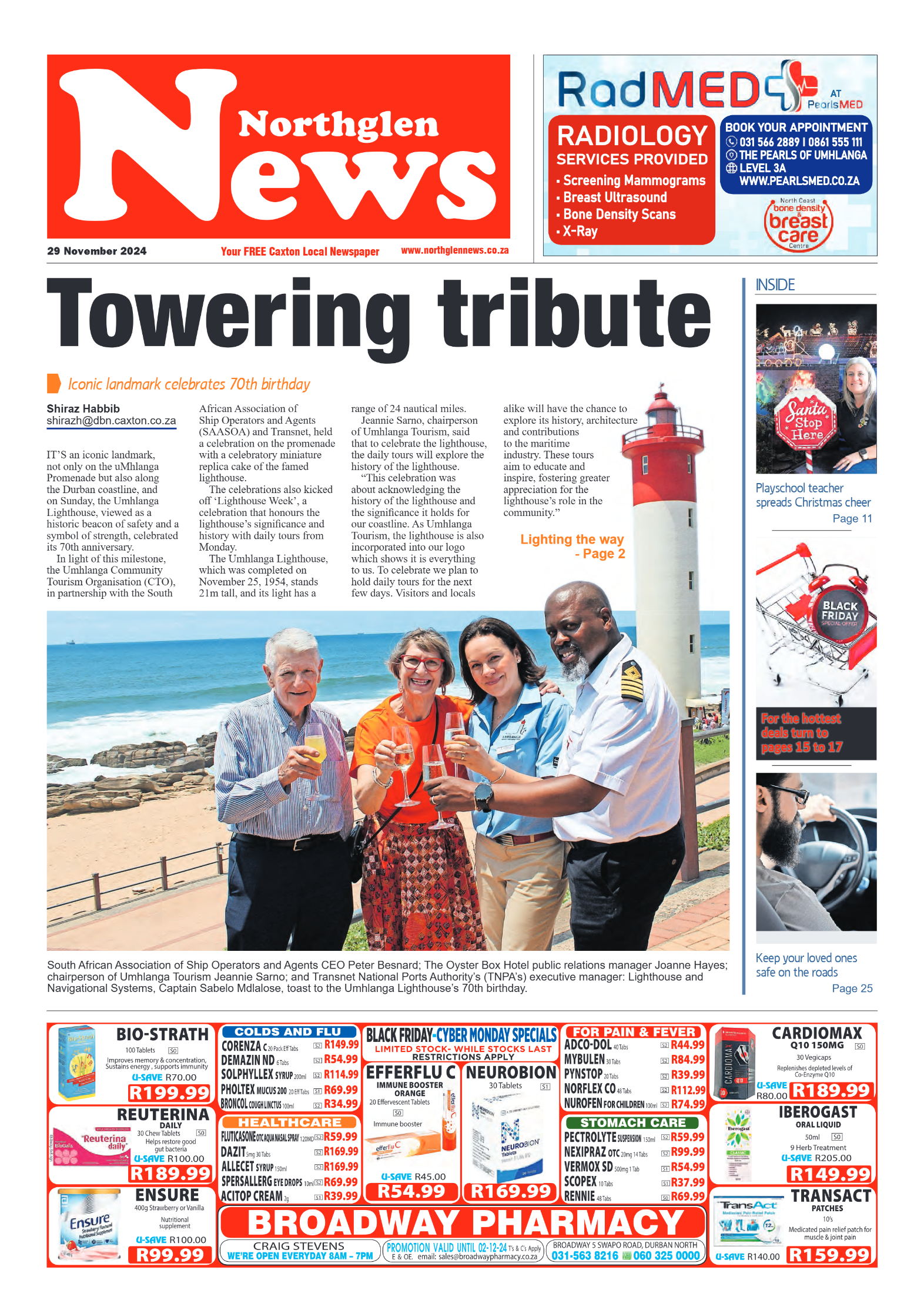 Northglen News 29 November 2024 page 1