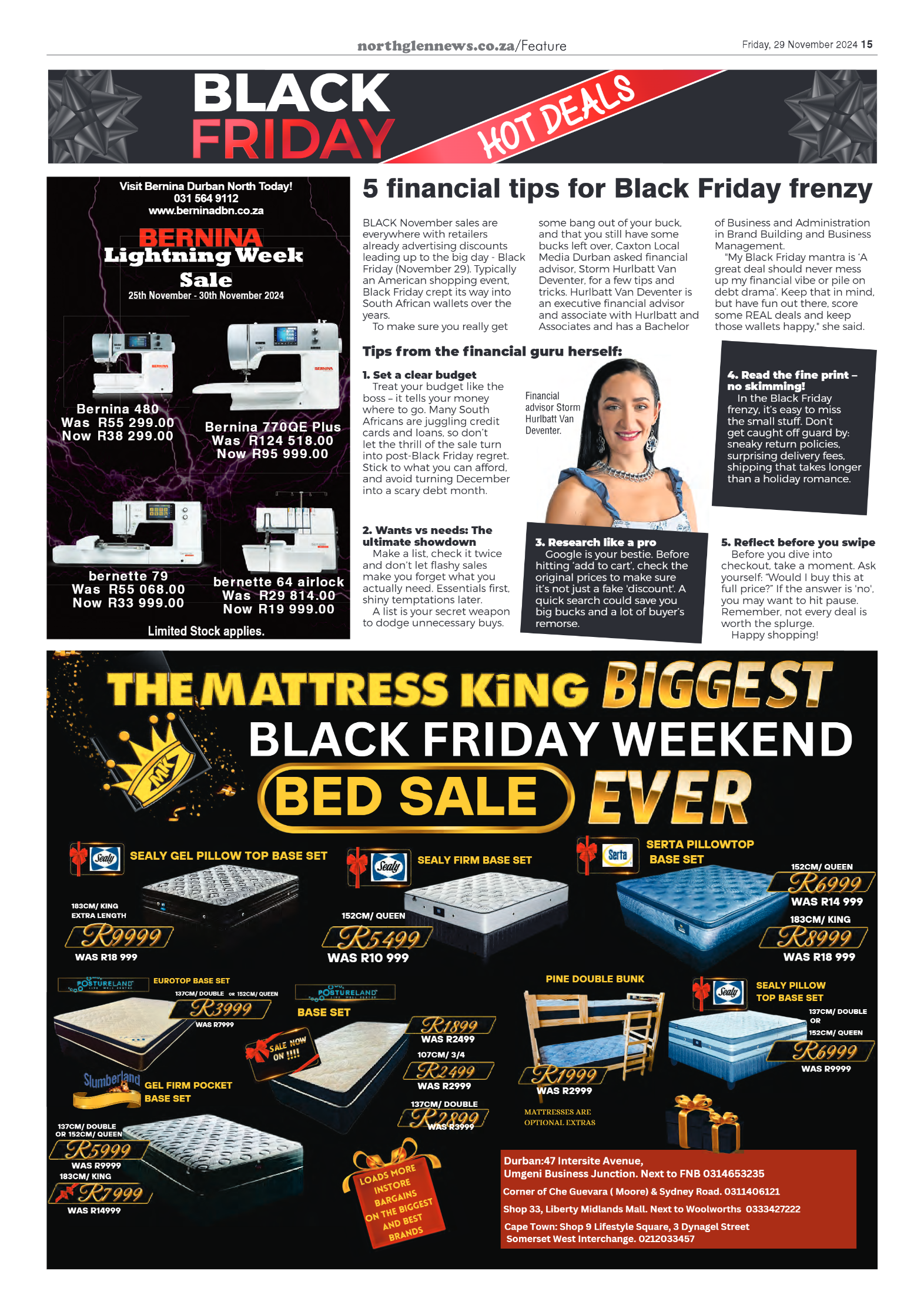 Northglen News 29 November 2024 page 15