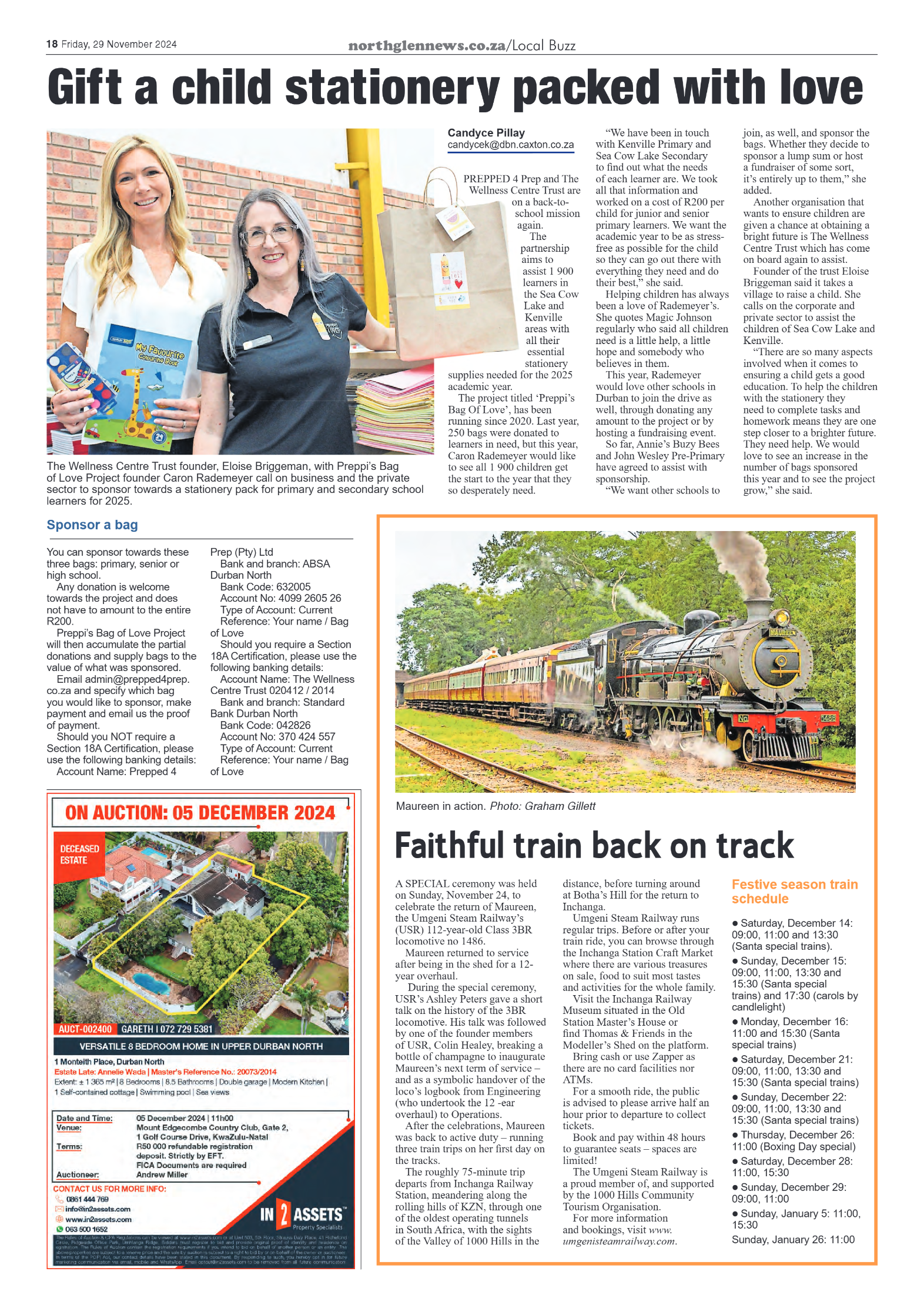 Northglen News 29 November 2024 page 18