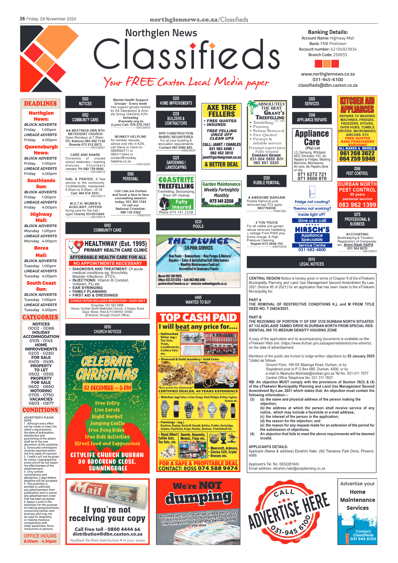Northglen News 29 November 2024 page 26