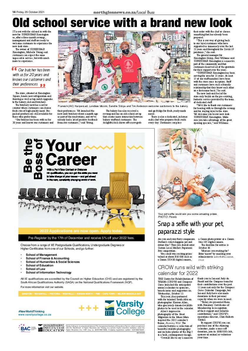 Northglen News 29 October 2021 page 14