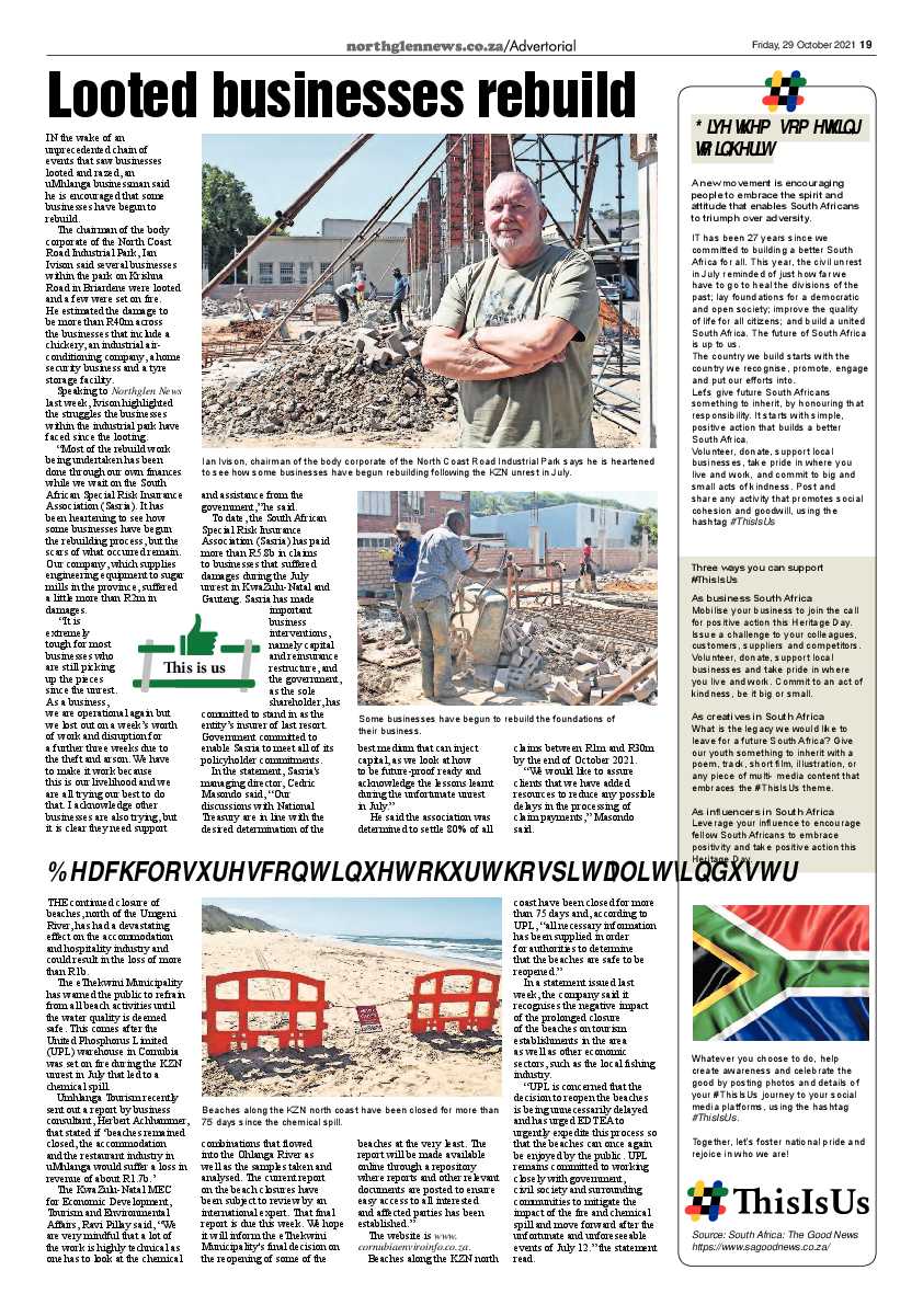 Northglen News 29 October 2021 page 19