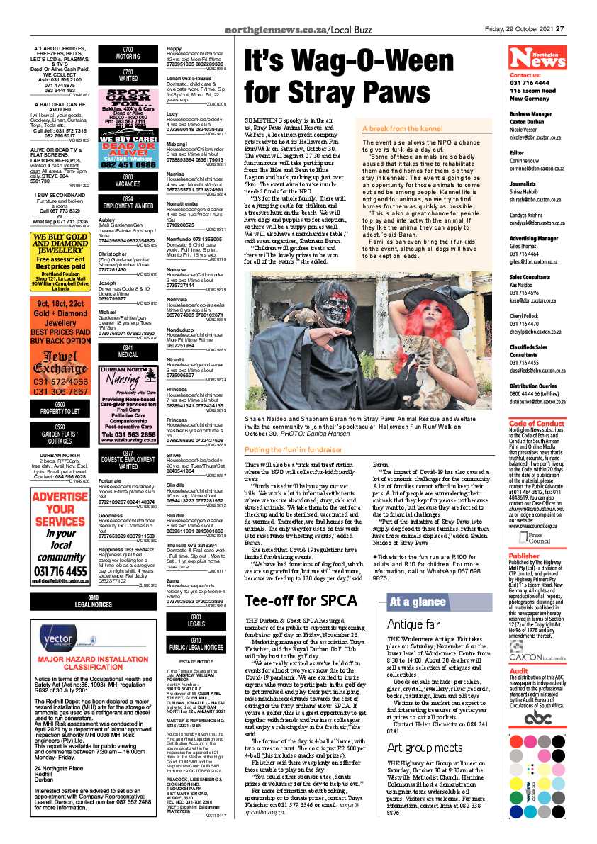 Northglen News 29 October 2021 page 27