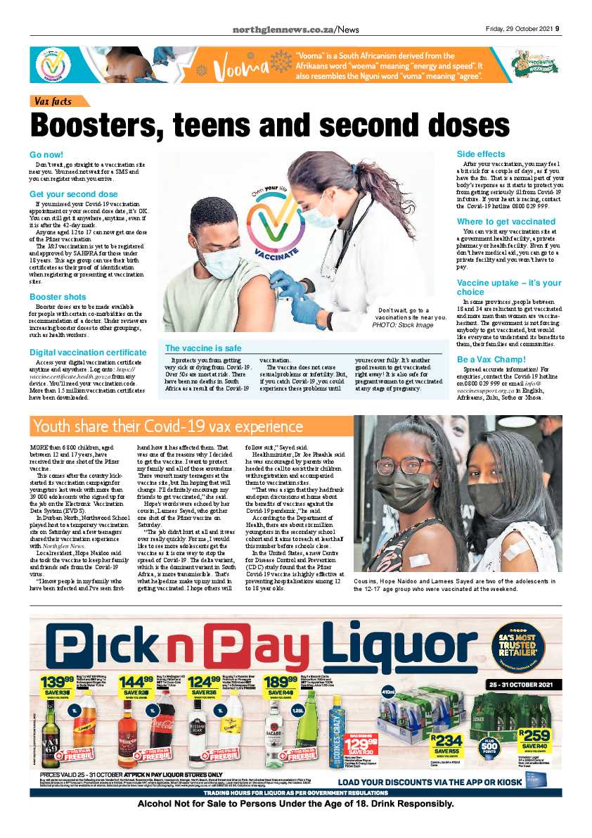 Northglen News 29 October 2021 page 9