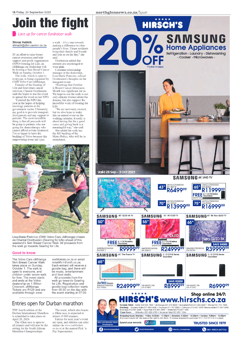 Northglen News 29 September 2023 page 16