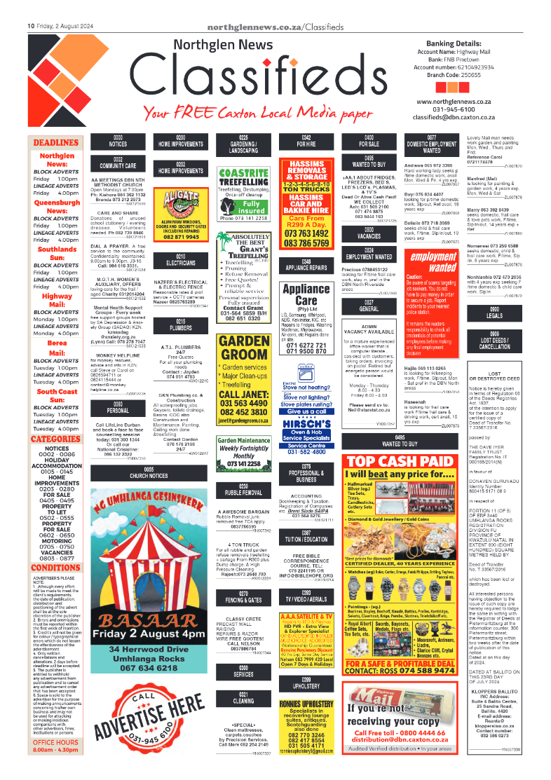 Northglen News 2 August 2024 page 10