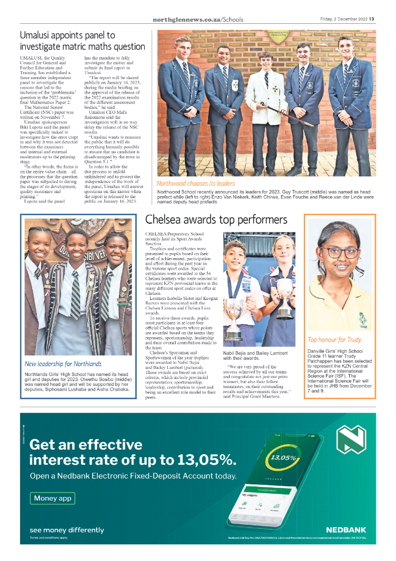 Northglen News 2 December page 13