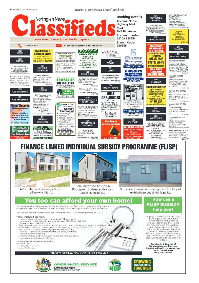 Northglen News 2 December page 14