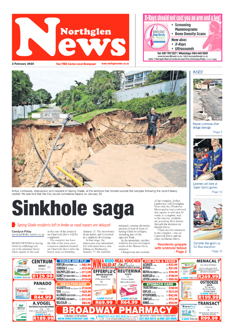 Northglen News 2 February 2024 page 1