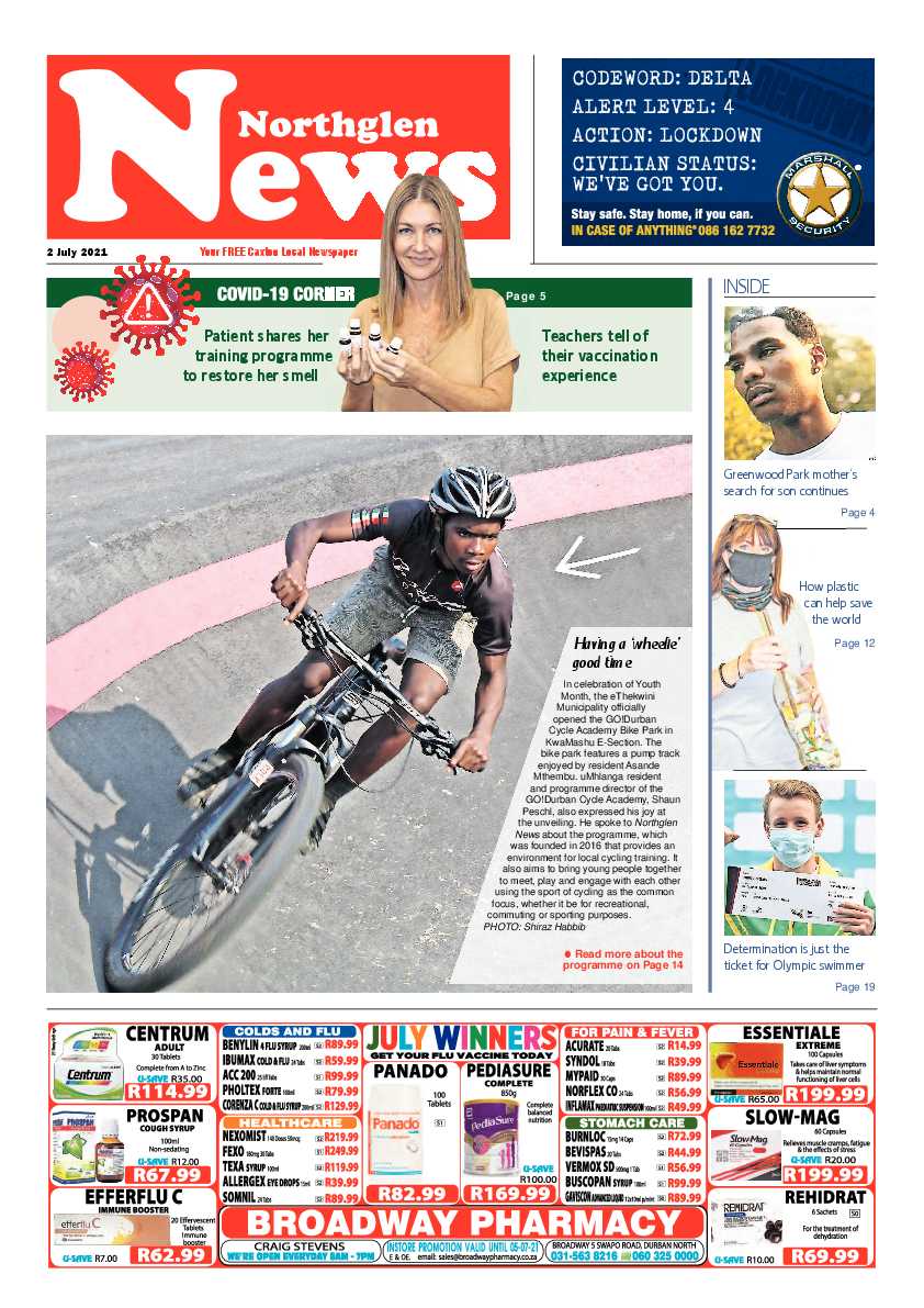 Northglen News 2 July 2021 page 1