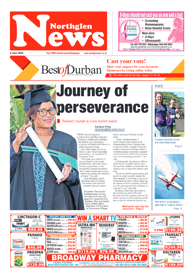 Northglen News 2 June 2023 page 1