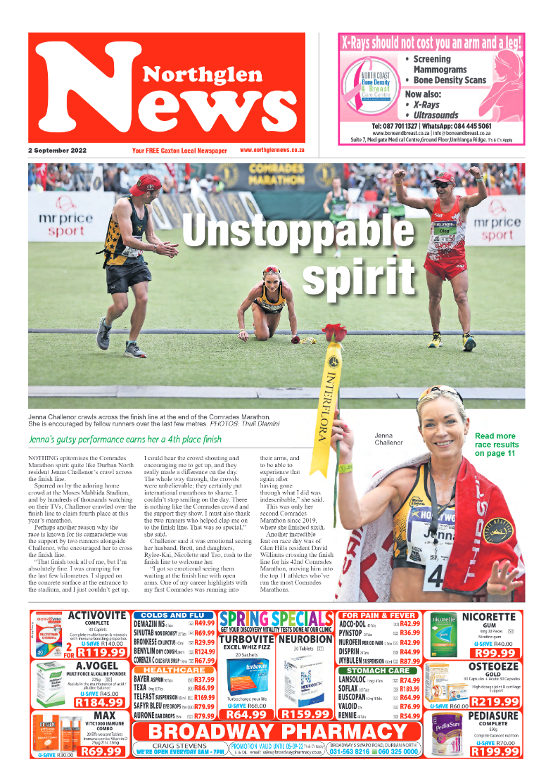 Northglen News 2 September 2022 page 1