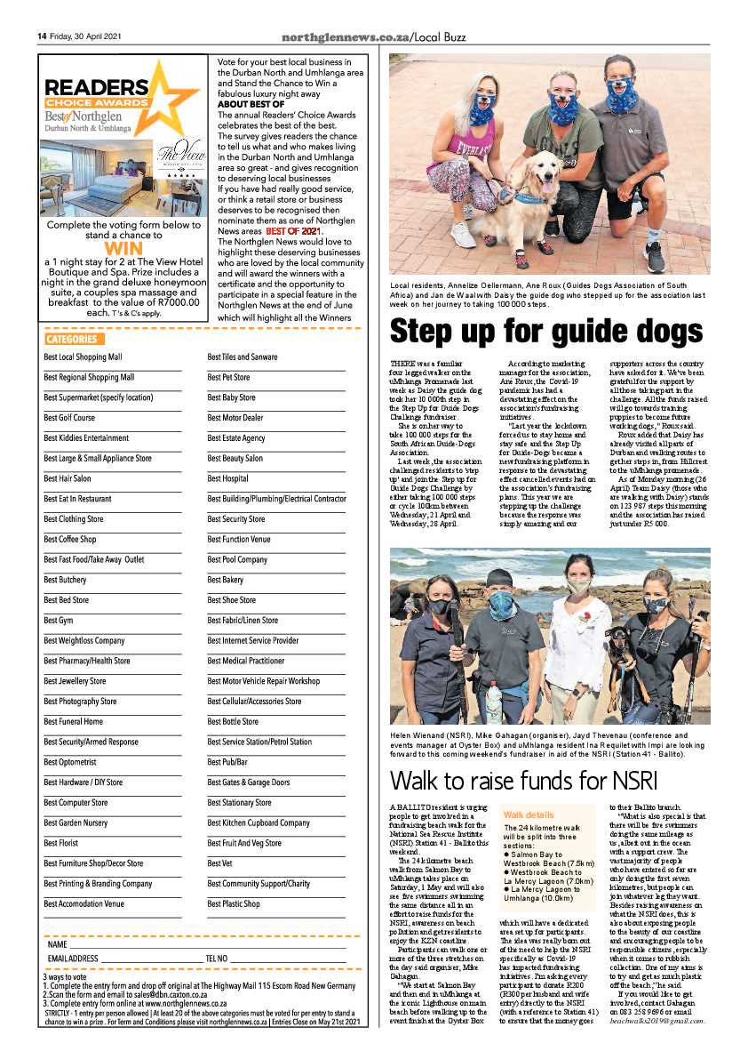 Northglen News 30 April 2021 page 14